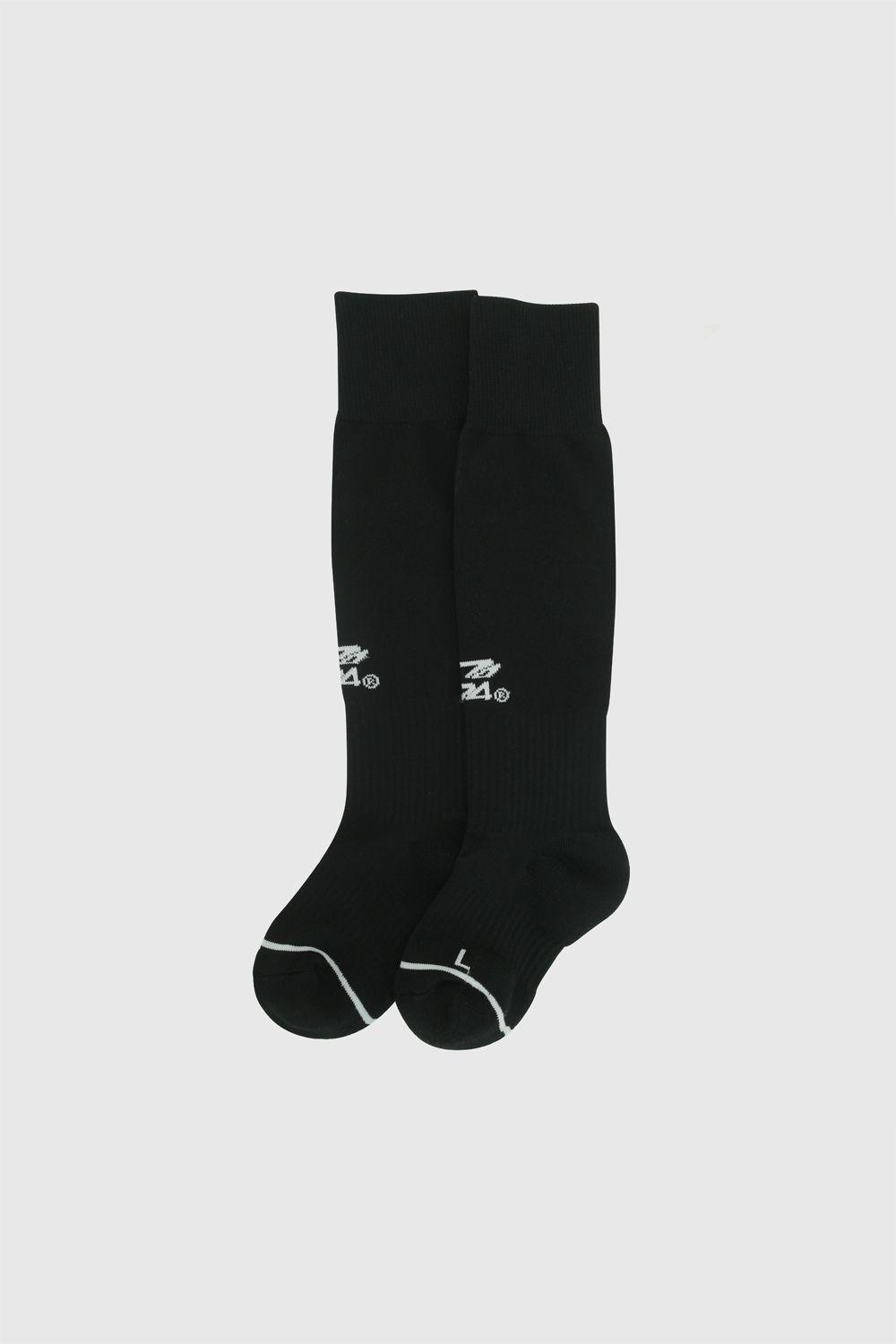 Calcetin Futbol Algodón Negro Unisex 3/4A a 9/12A Colloky-0