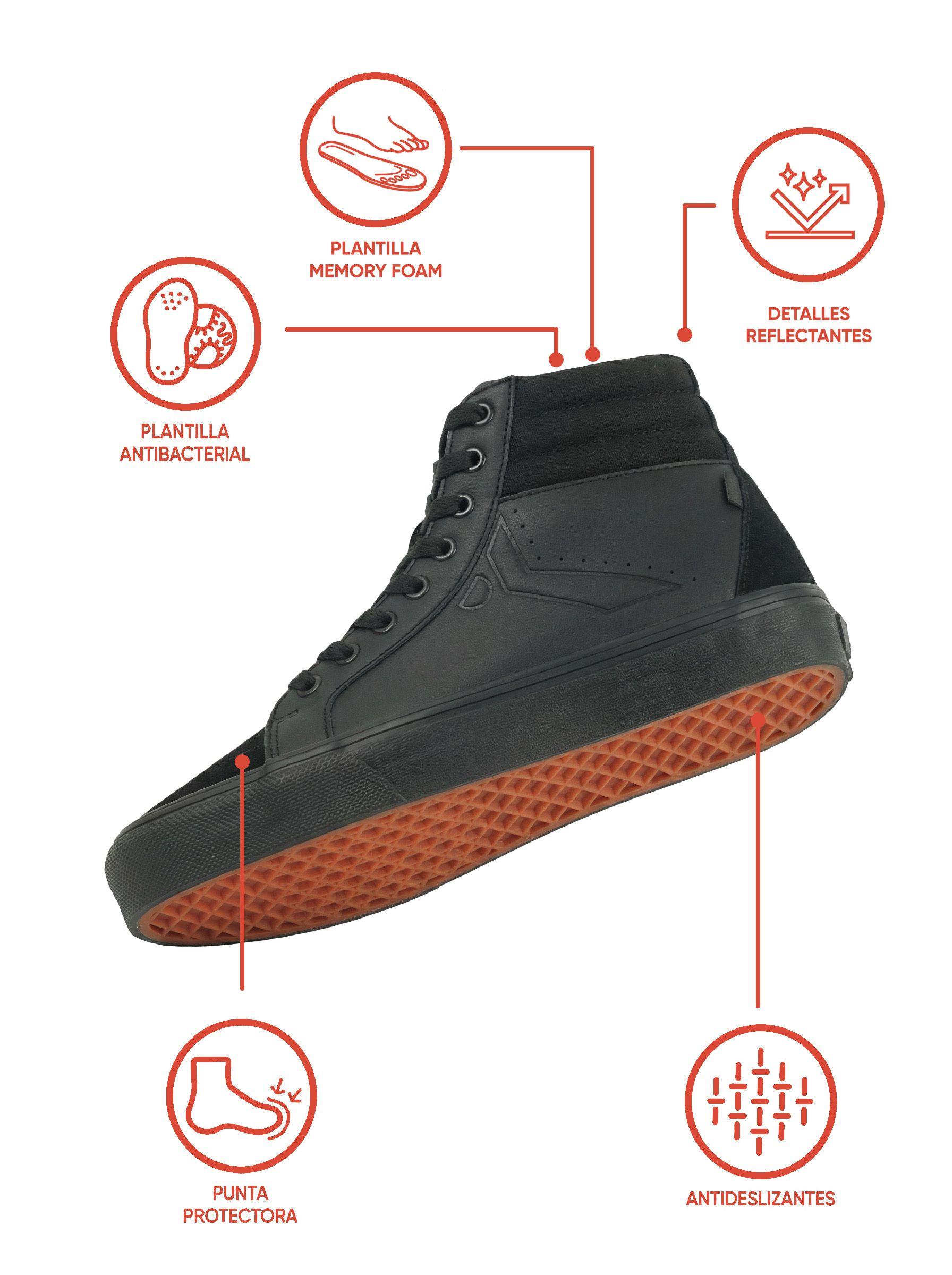 Zapatilla Escolar Negra 7245 Colloky-2