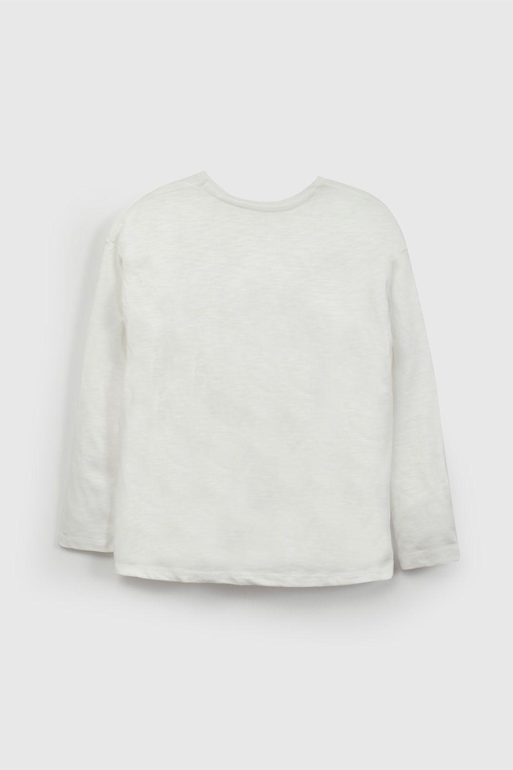 Polera Blanca Botas Cowboy De Niña POJE0409V26-1