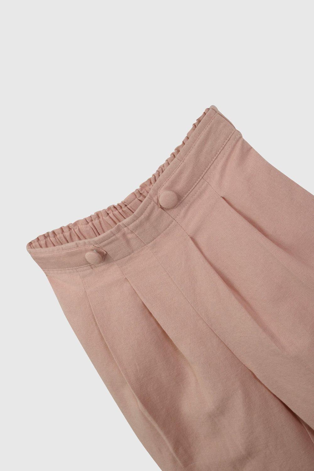 Pantalón Rosado Ceremonia De Niña PTVL0629V26-2