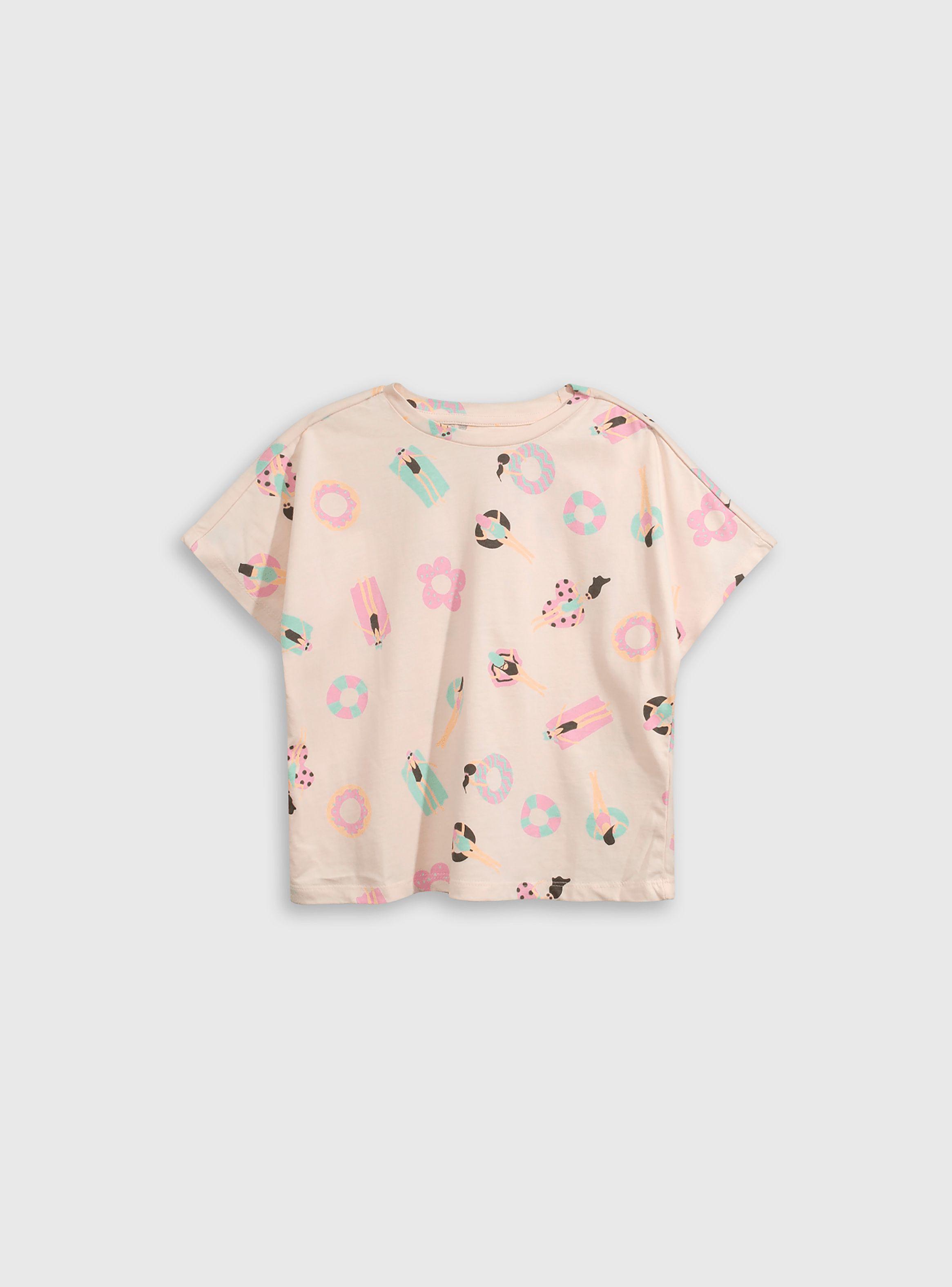 Polera Niña Rosado 55618 Colloky-0