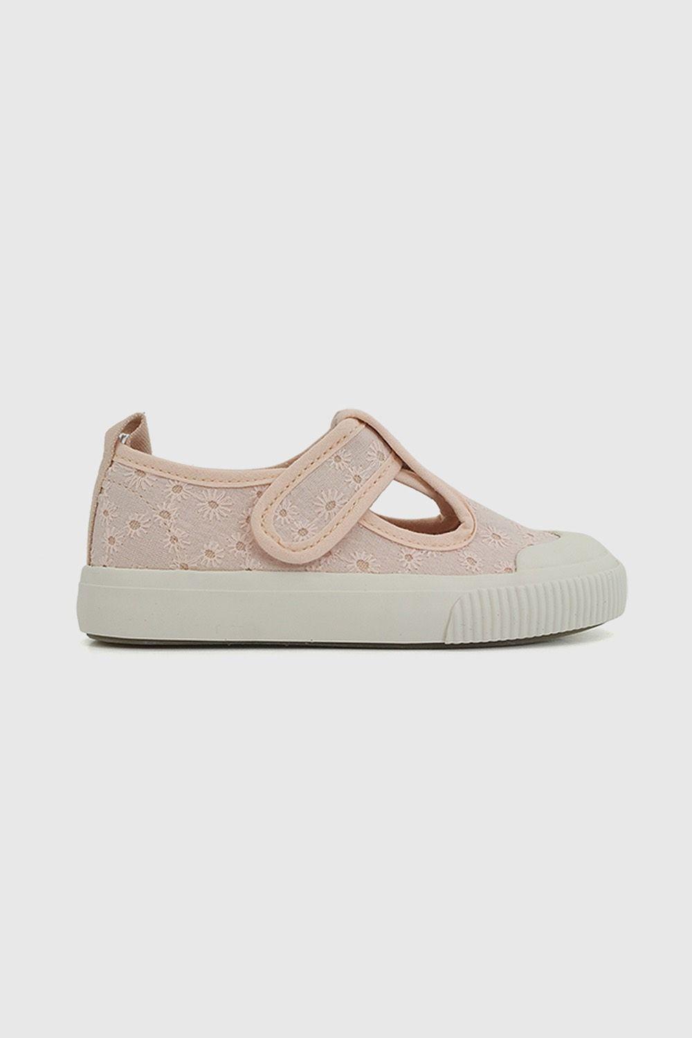 Zapato Lona Rosado Niña 21-27 Colloky-1