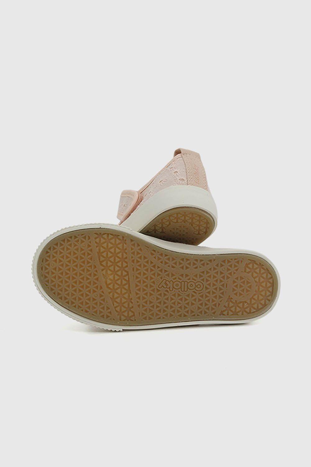 Zapato Lona Rosado Niña 21-27 Colloky-2