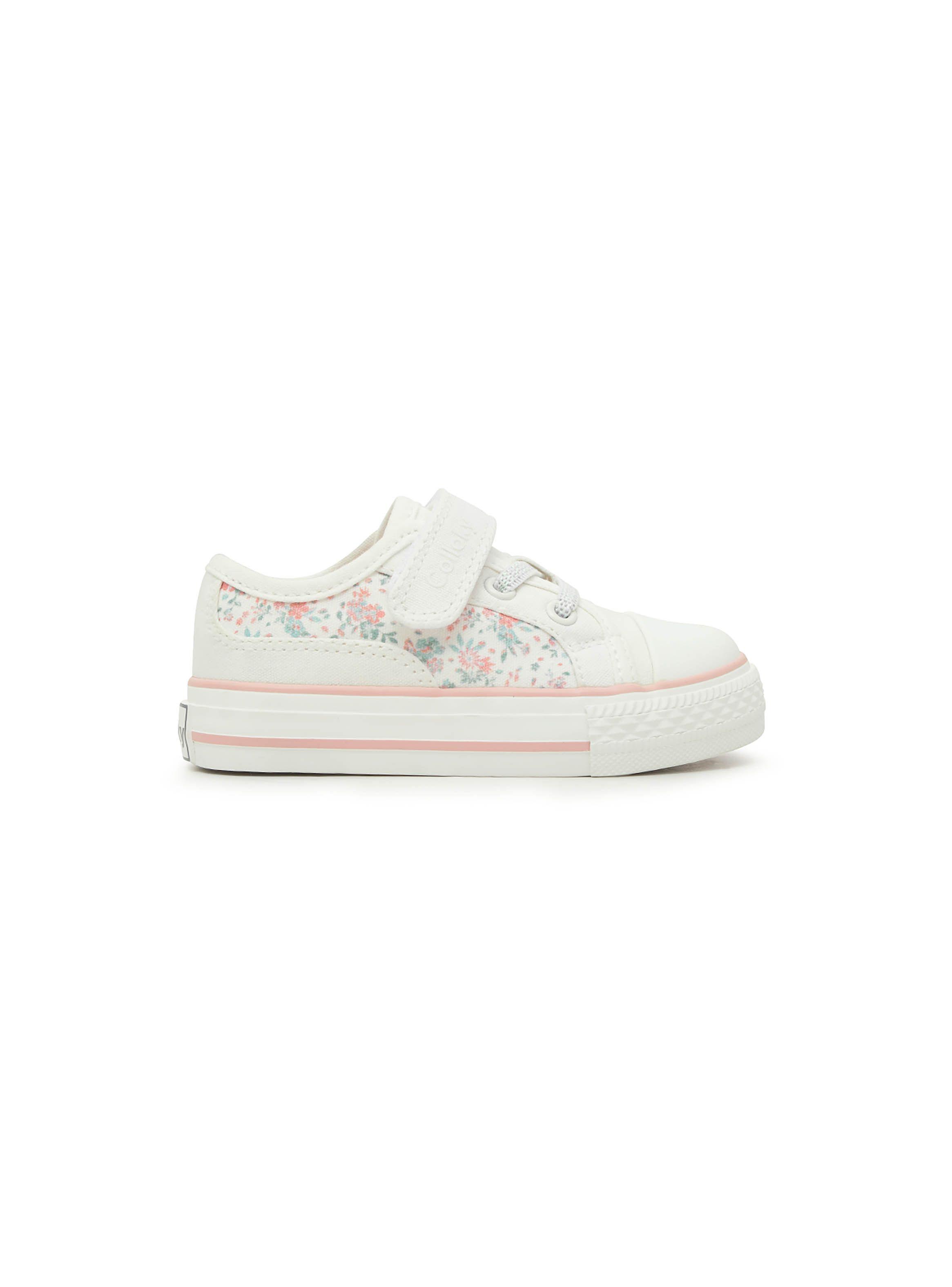 Zapatilla Niña Flores Blanco (21 A 27) Colloky-1