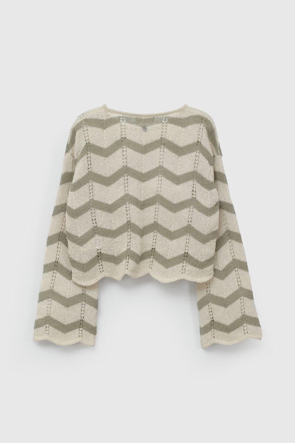 Sweater Rayas Verde De Niña SWLA0492V26-2