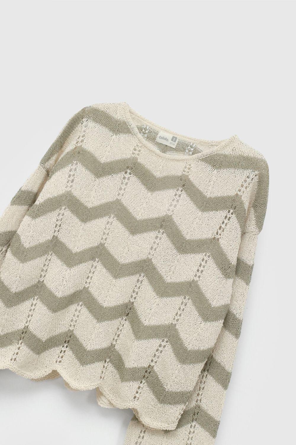 Sweater Rayas Verde De Niña SWLA0492V26-3