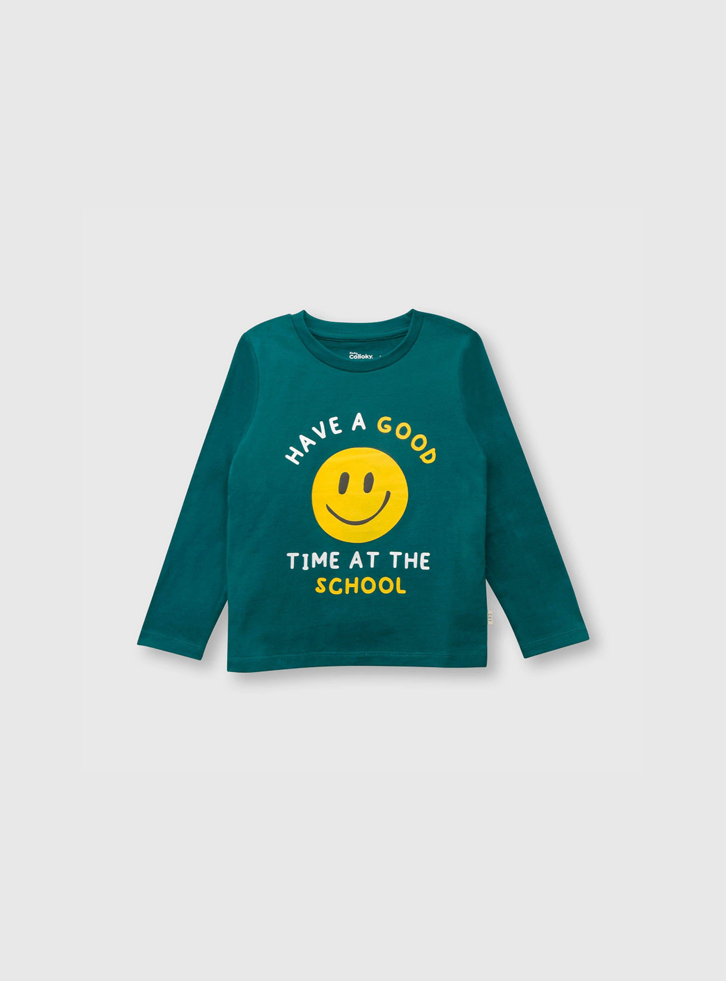 Polera Niño Verde (3 A 36 Meses) Colloky-0