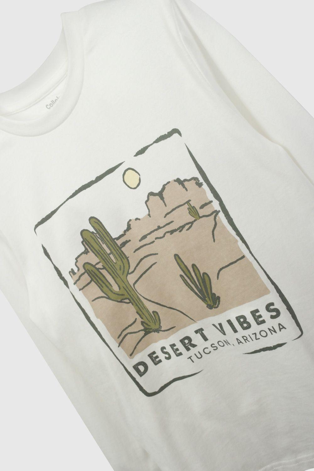 Polera Blanca Estampada De Niño POJE0909V26-2