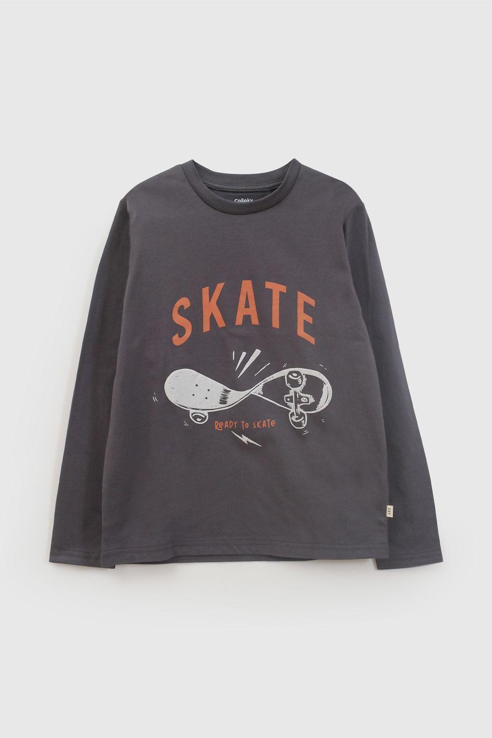 Polera Niño Gris 8220 Colloky-0