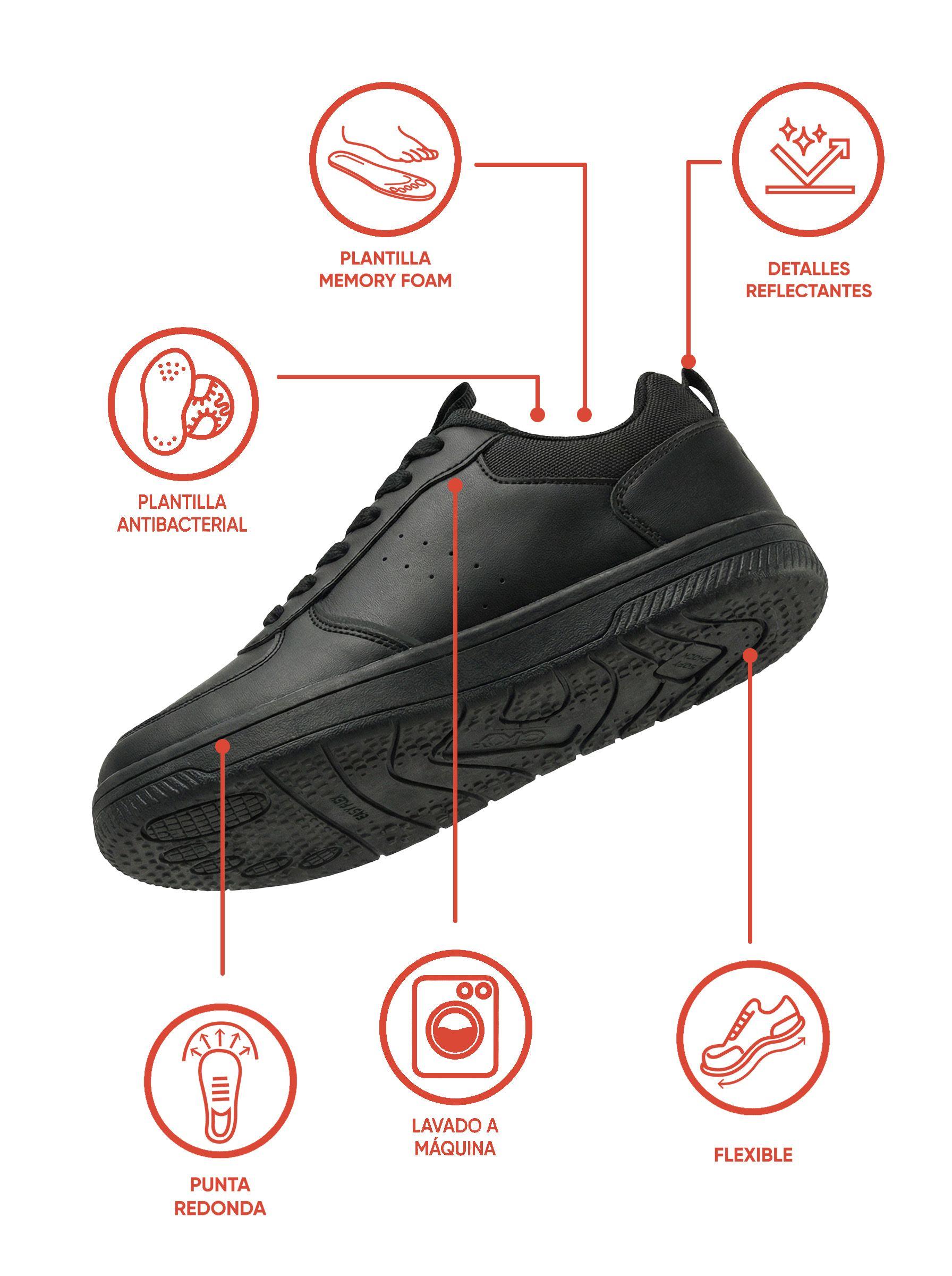 Zapatilla Escolar Negra 7274 Colloky-1