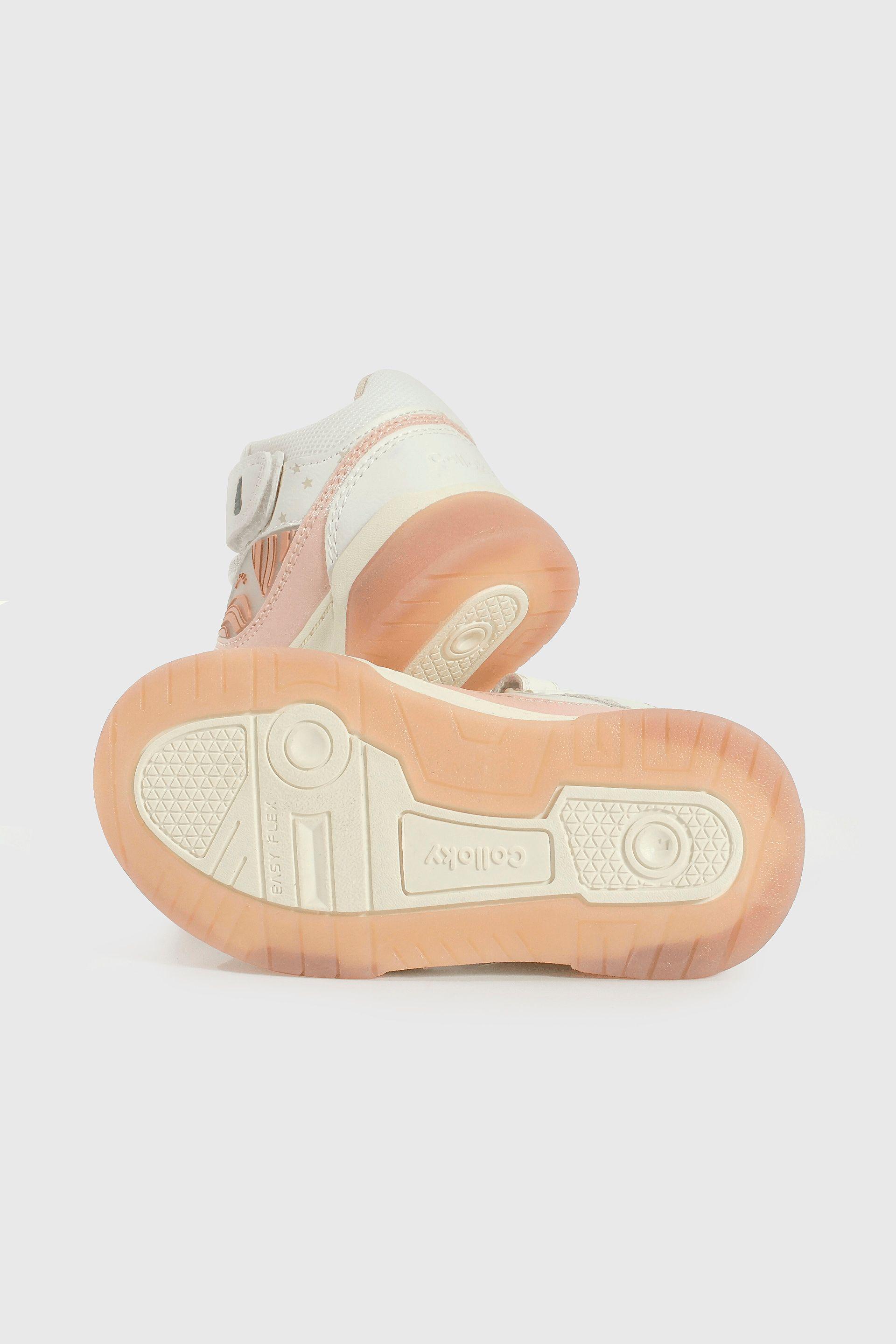 Zapatilla Blanca con Luces de Niña-2