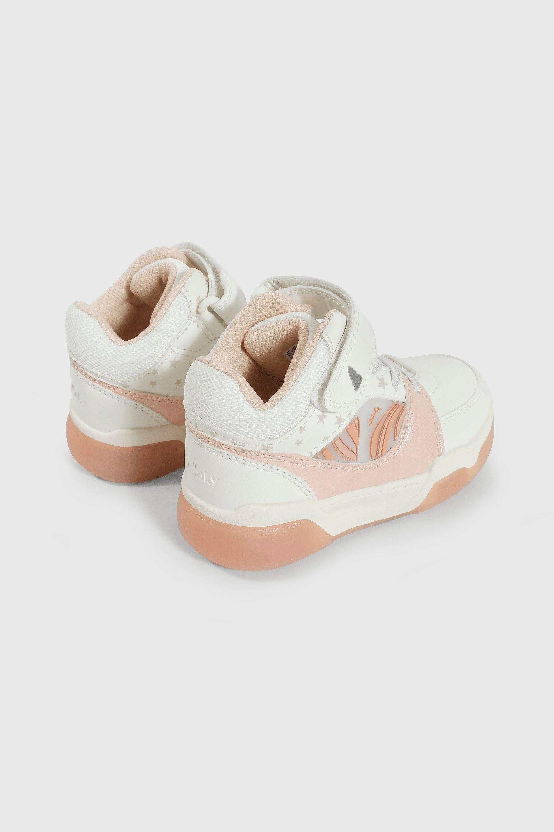 Zapatilla Blanca con Luces de Niña-4