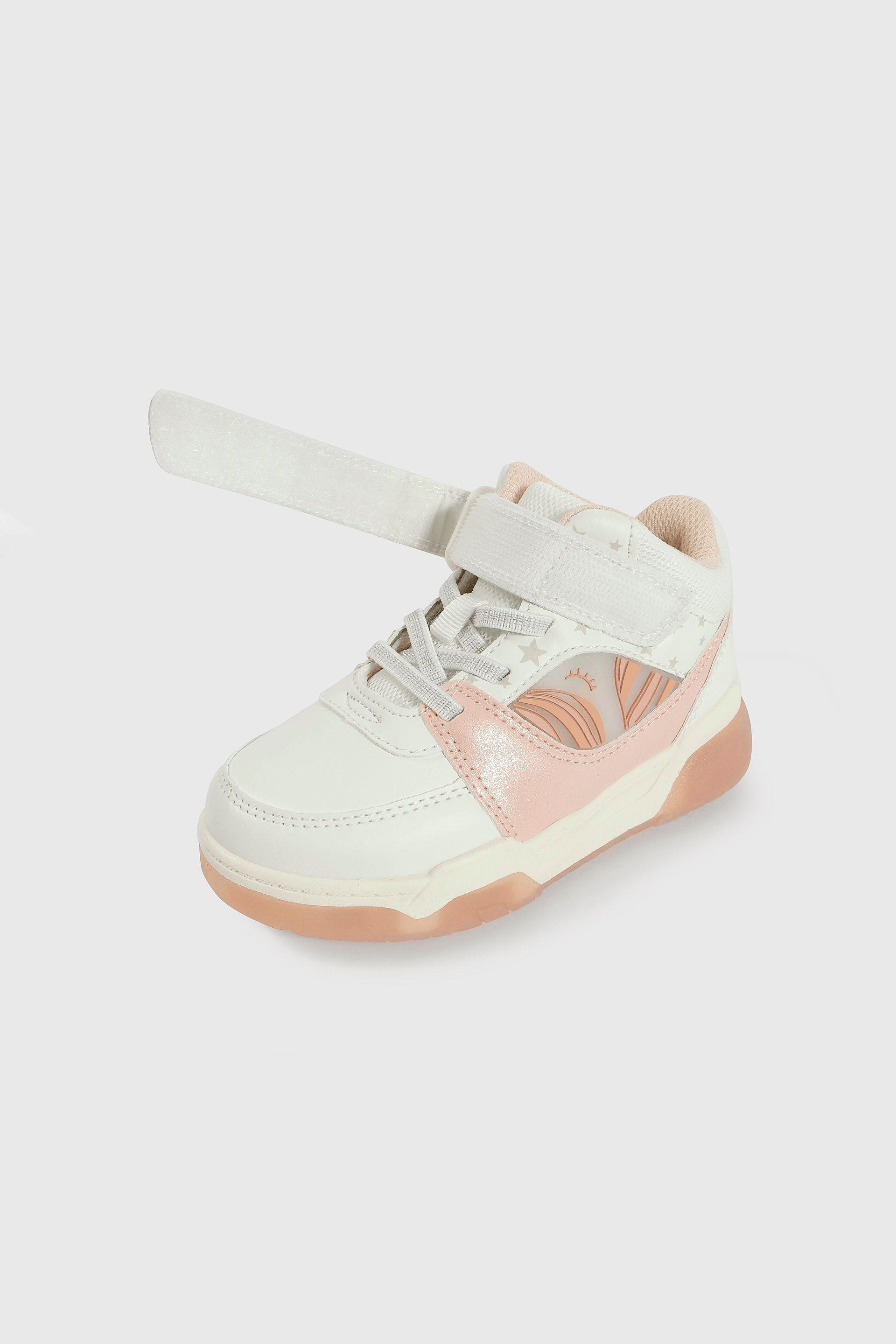 Zapatilla Blanca con Luces de Niña-5