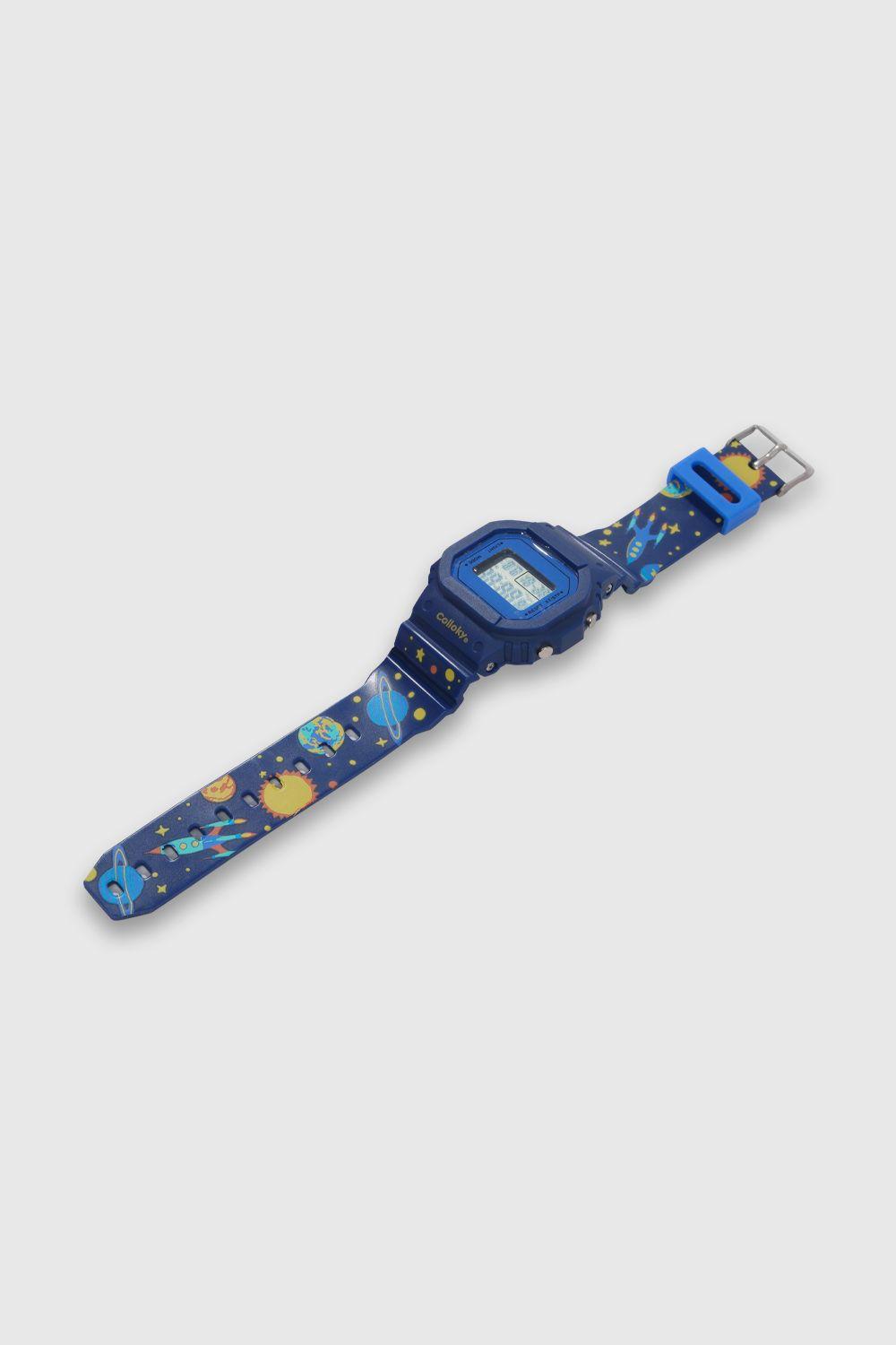 Reloj de Planetas Azul-3