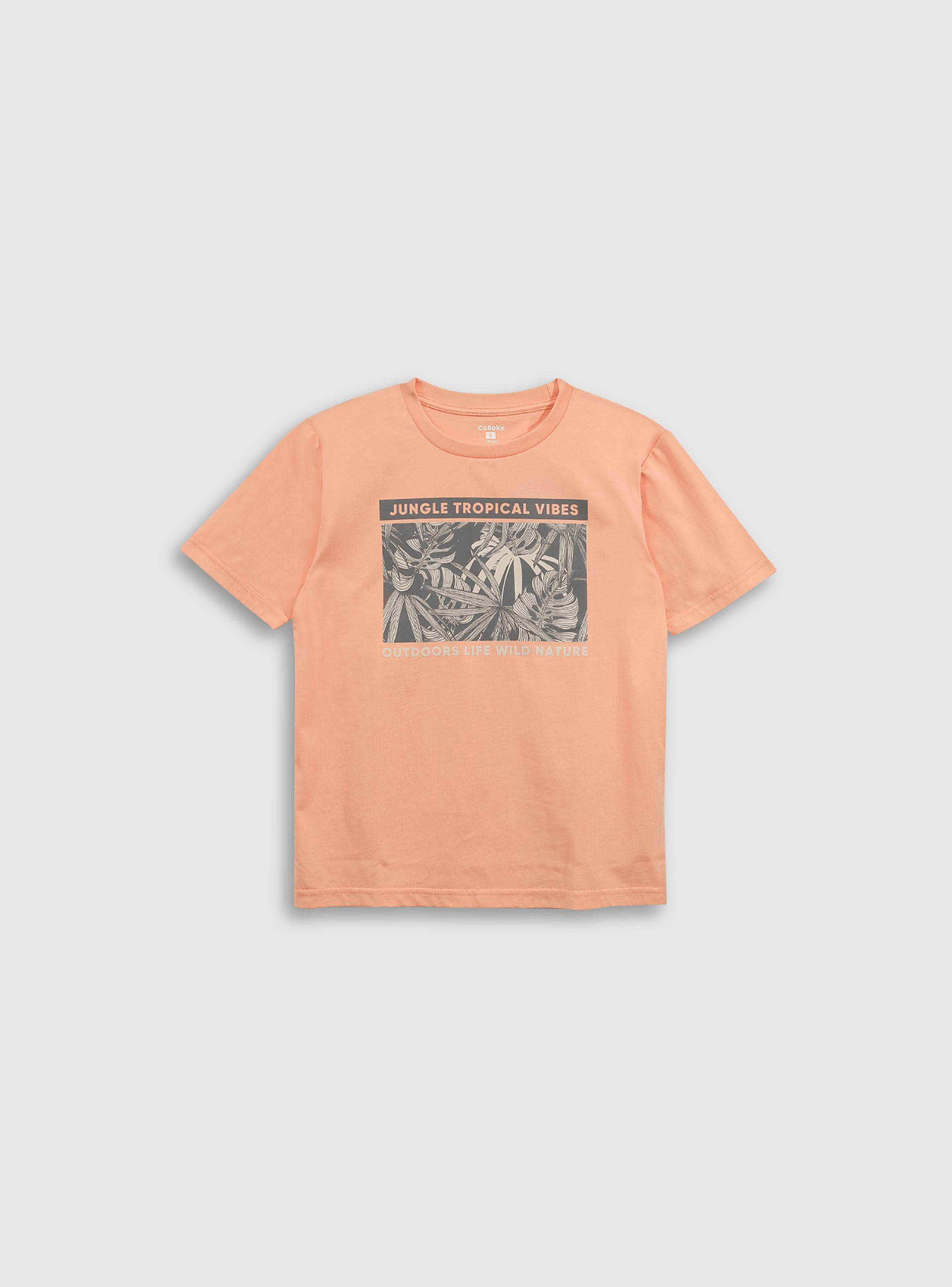 Polera Niño Naranjo 55287 Colloky-0