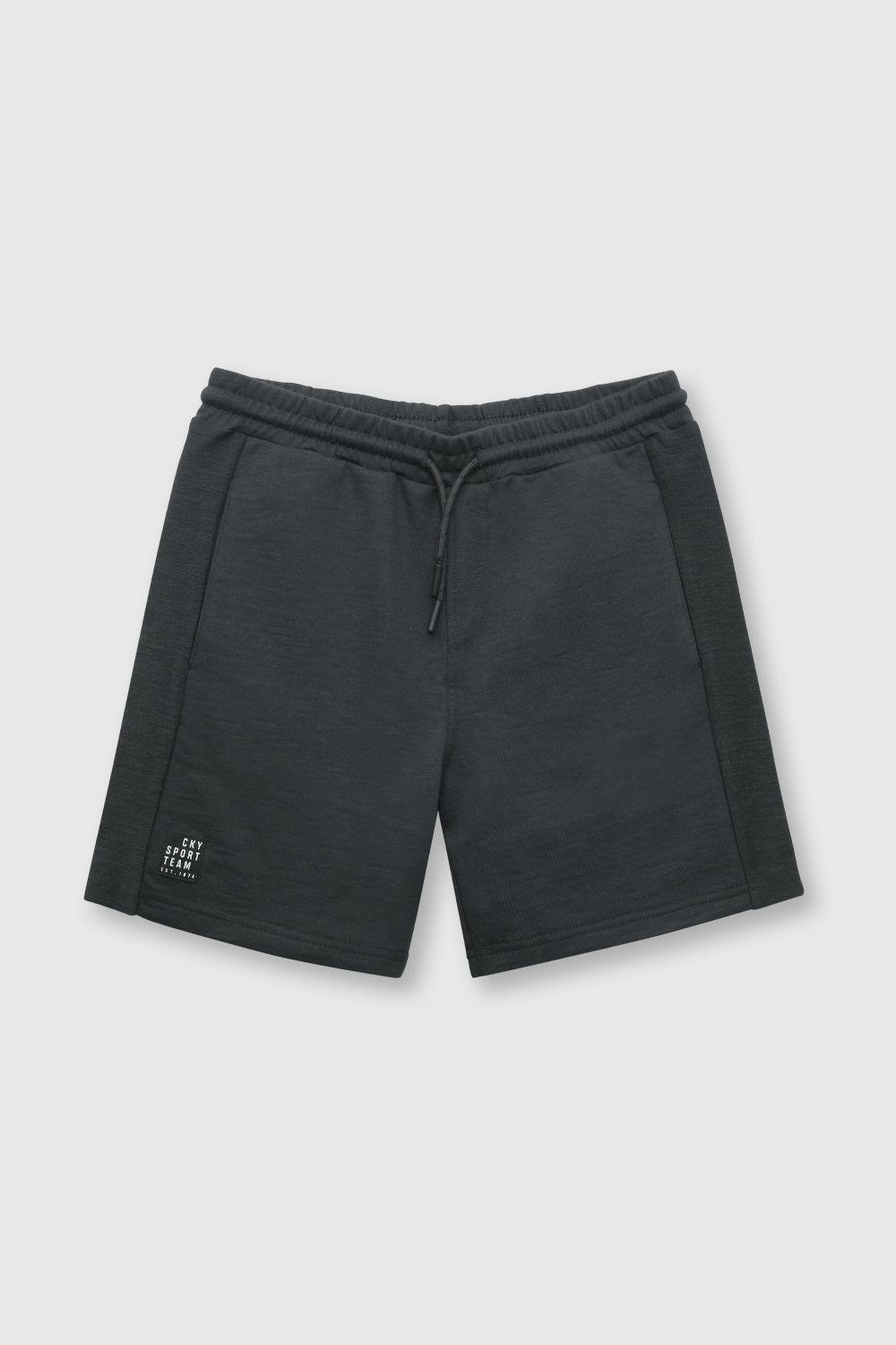 Bermuda de niño relajado marengo (2 a 12 años)-0