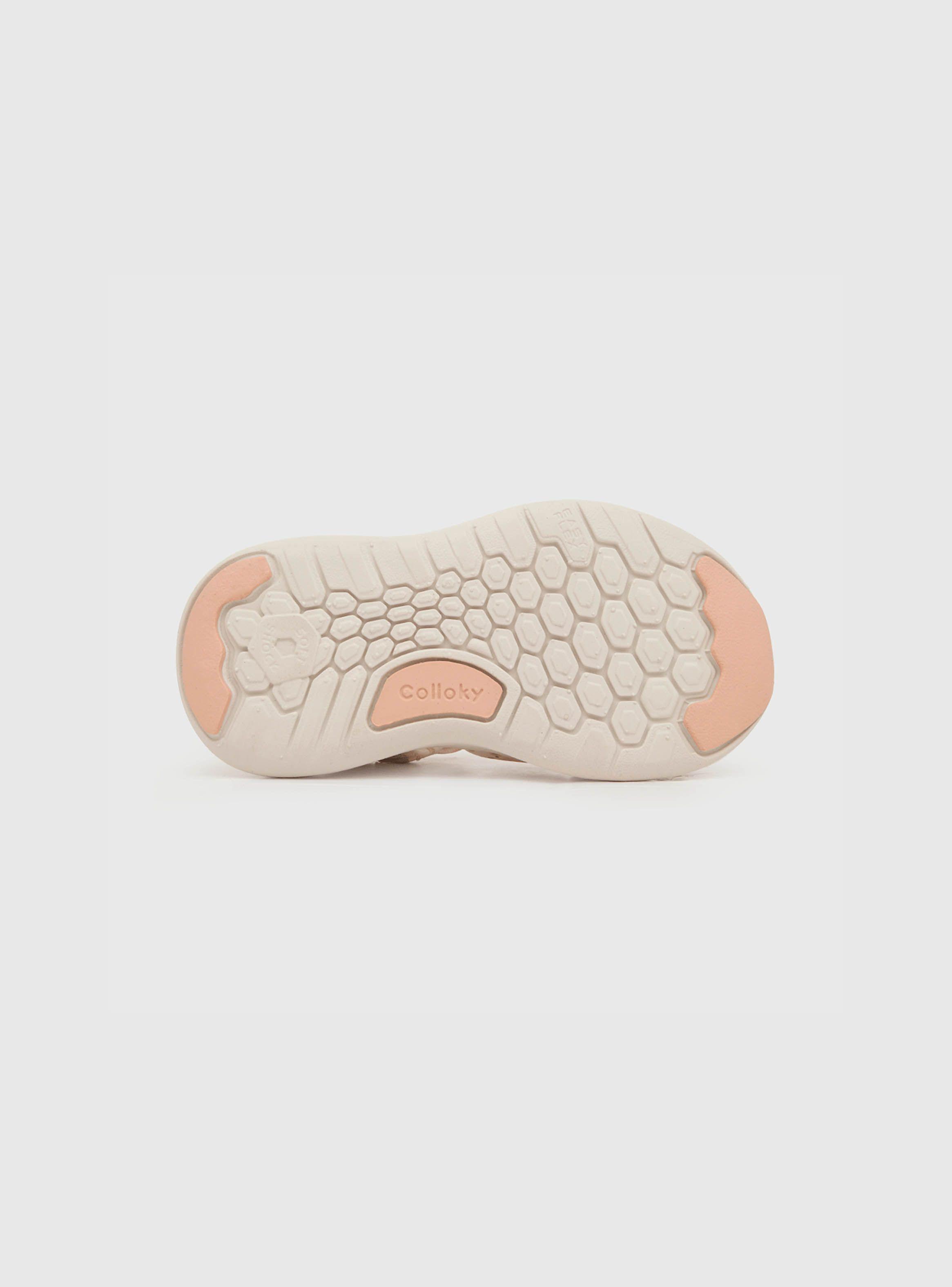 Sandalia De Niña Velcro Estampada Blanco (21 A 27) Colloky-2