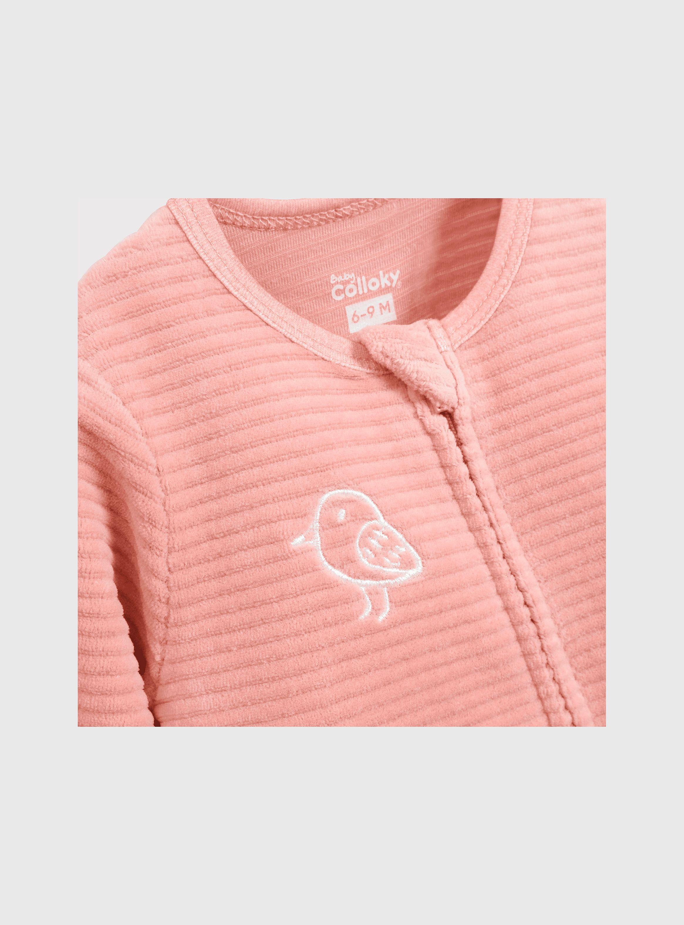 Osito de Plush Rosado Pajarito-2