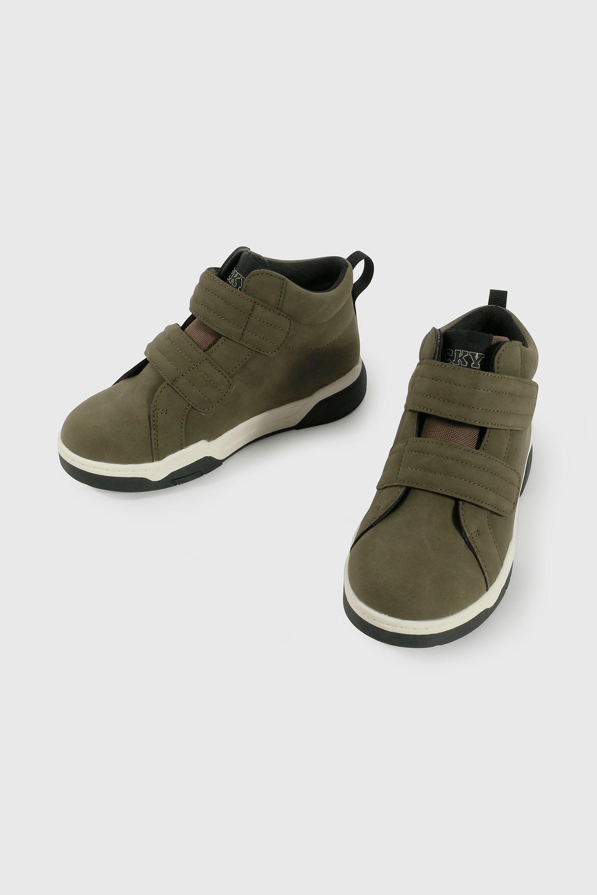 Botín de Niño Beige con Cordón Caña Media-3