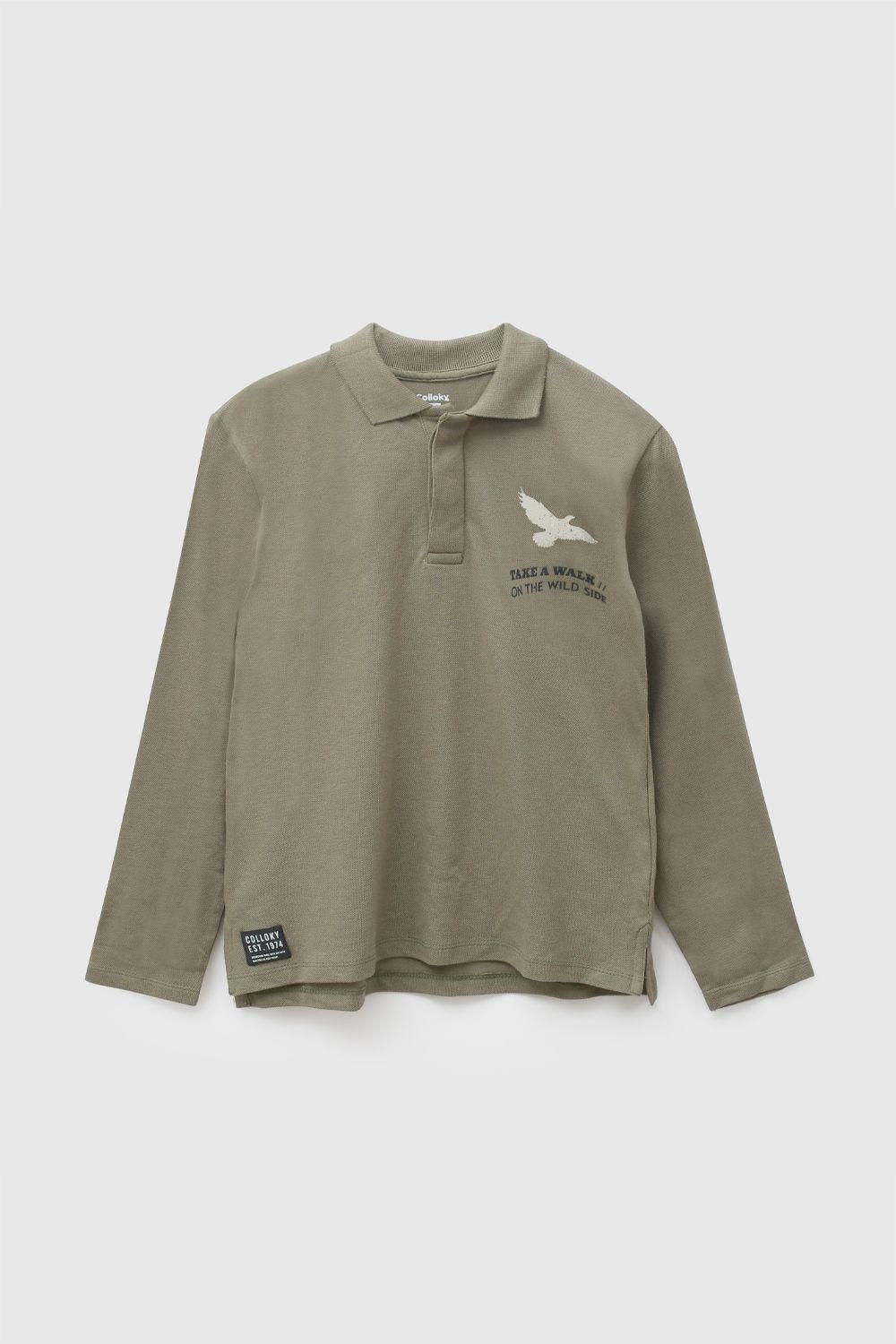 Polera Niño Verde 7688 Colloky-0