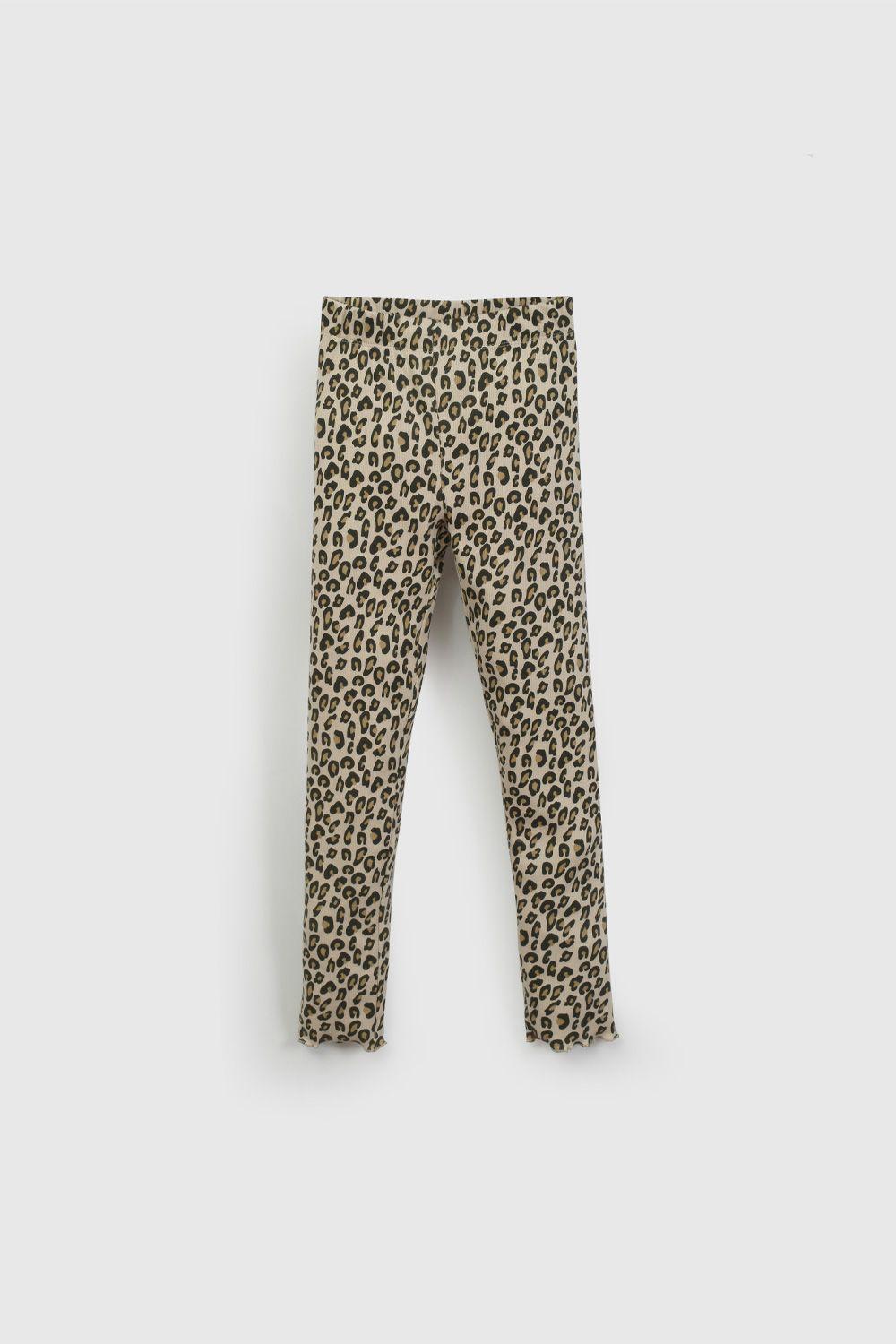 Pata Animal Print Beige Rib  De Niña PAPU0477V26-0