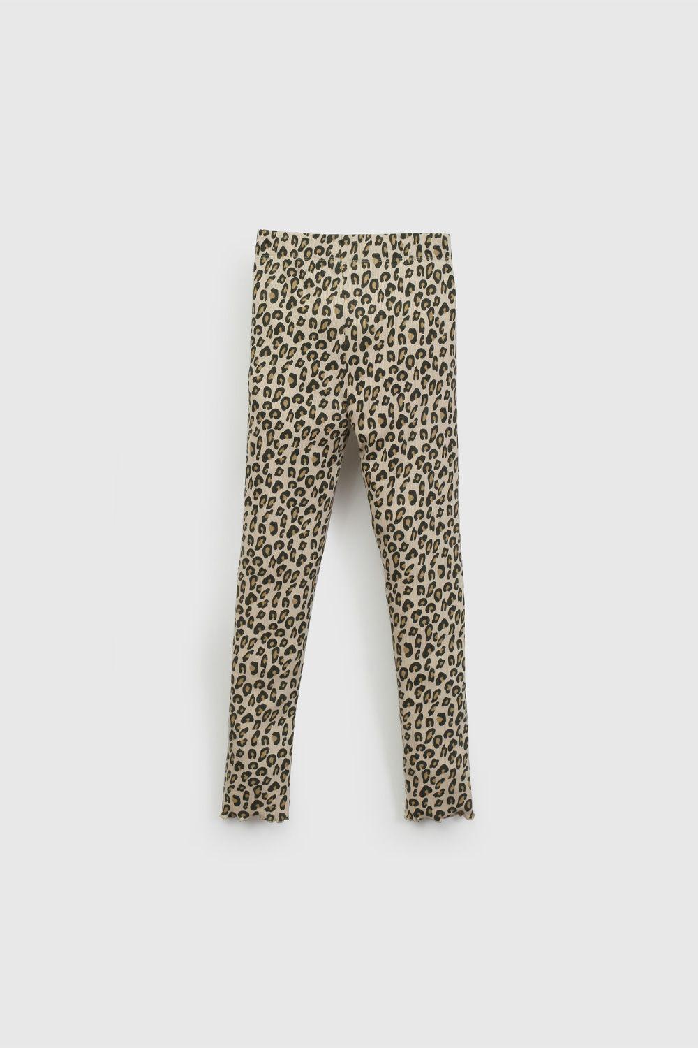 Pata Animal Print Beige Rib  De Niña PAPU0477V26-1