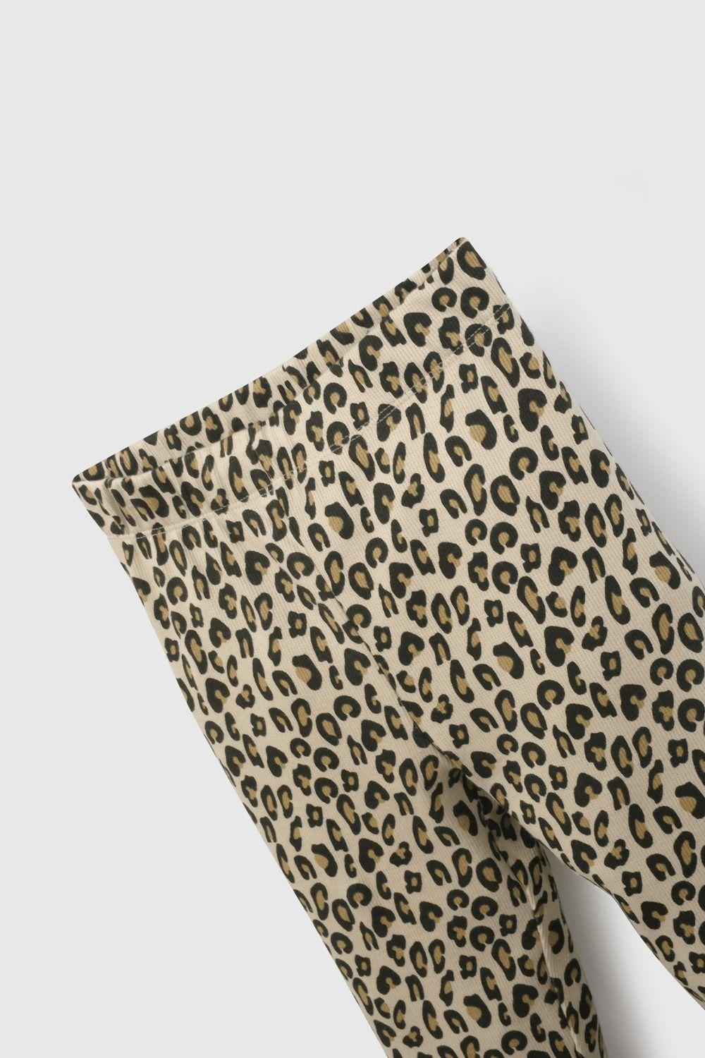 Pata Animal Print Beige Rib  De Niña PAPU0477V26-2