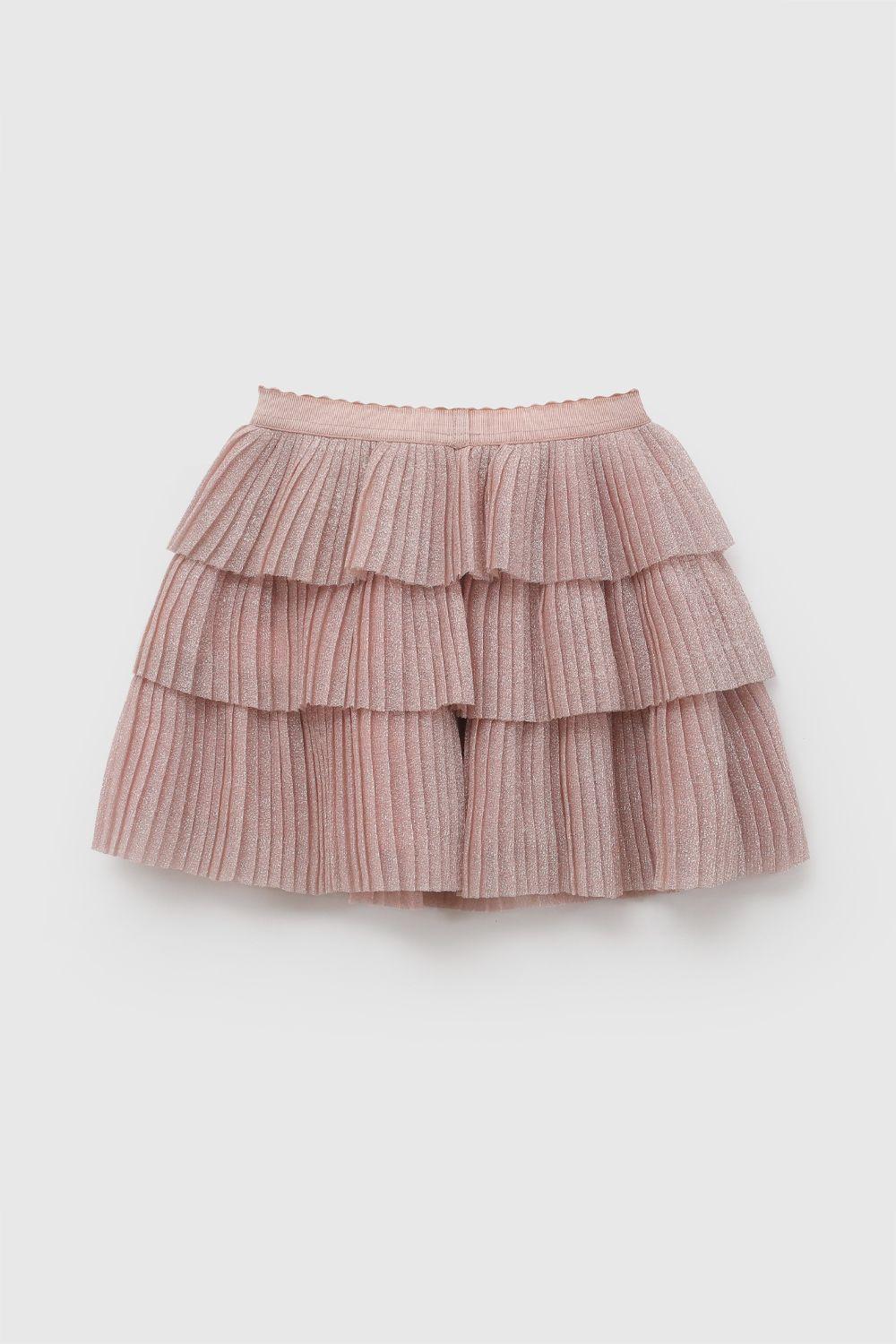 Falda Short Vuelos Rosa Viejo Niña 11/2A-2A a 6-7A Colloky-1
