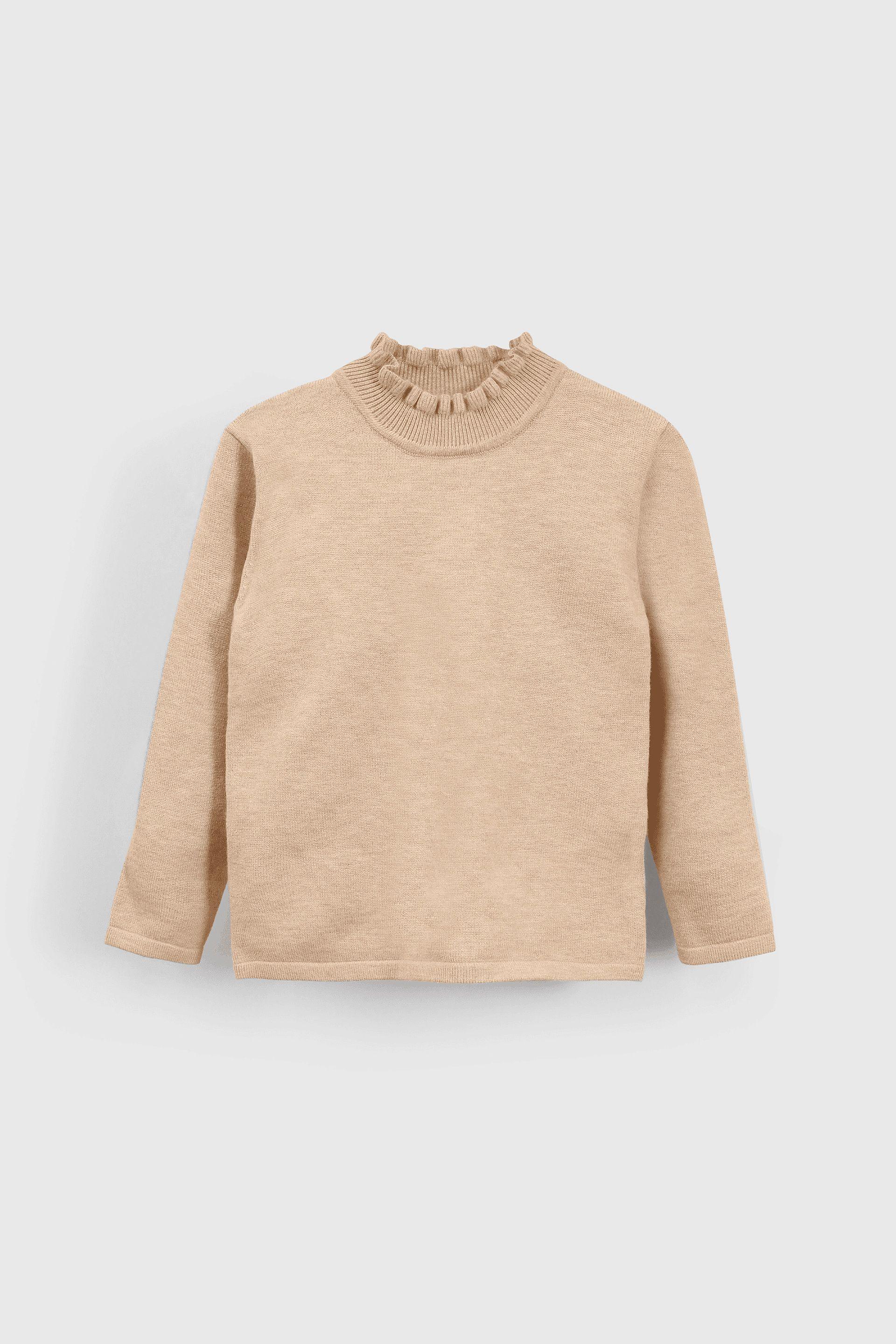 Sweater Cuello Alto Beige-0