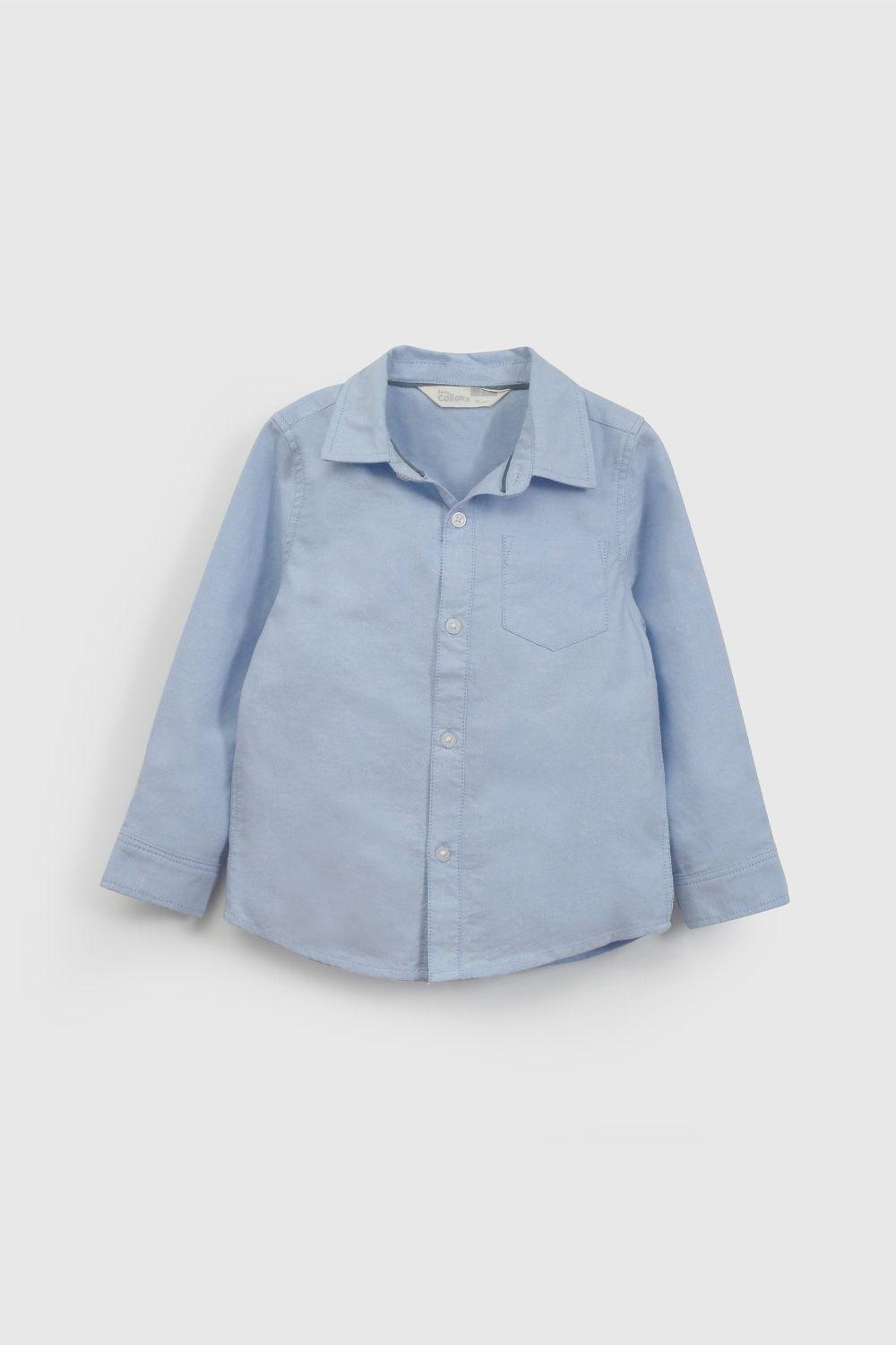 Camisa Celeste Oxford De Niño CAOX0340V26-0