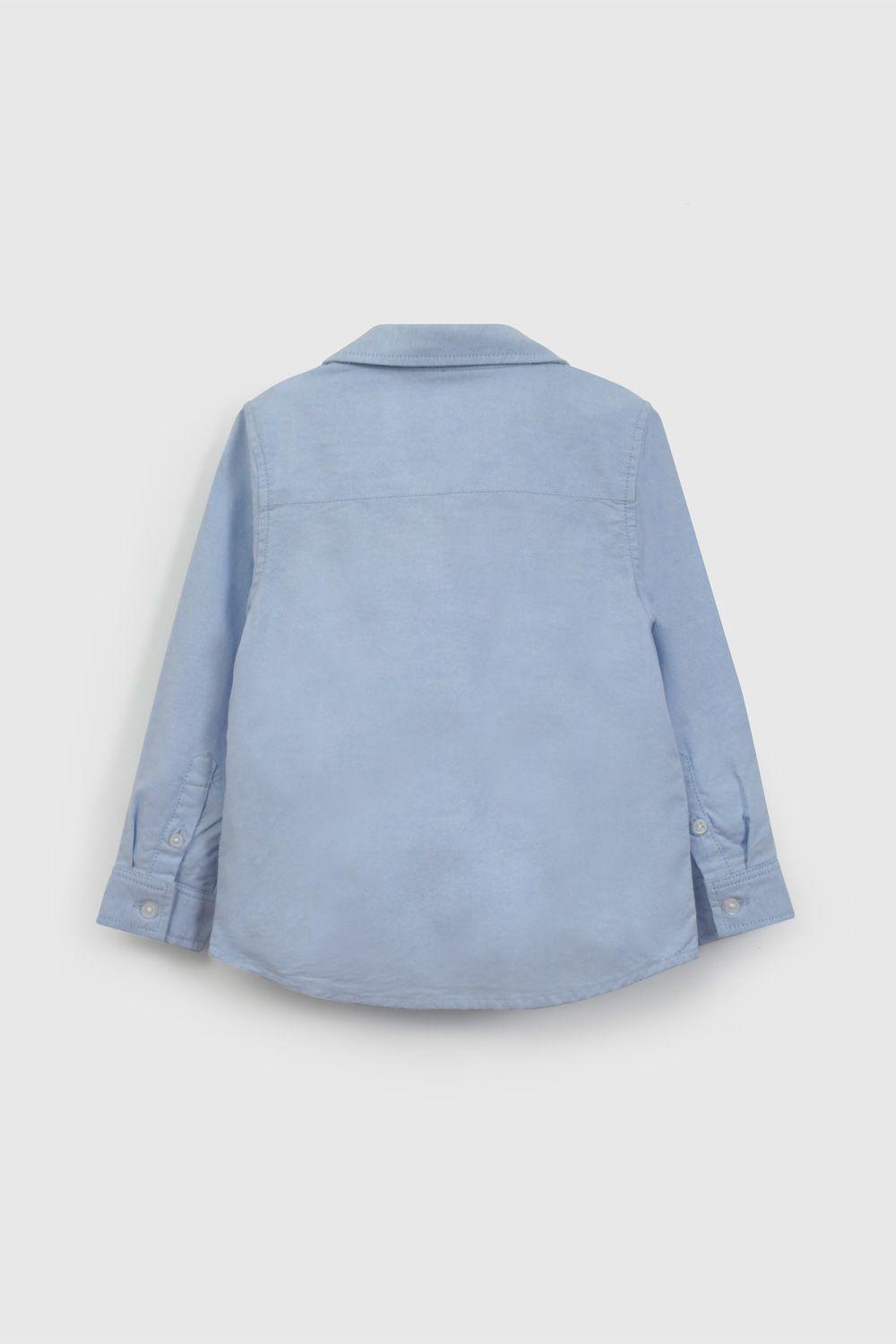 Camisa Celeste Oxford De Niño CAOX0340V26-1