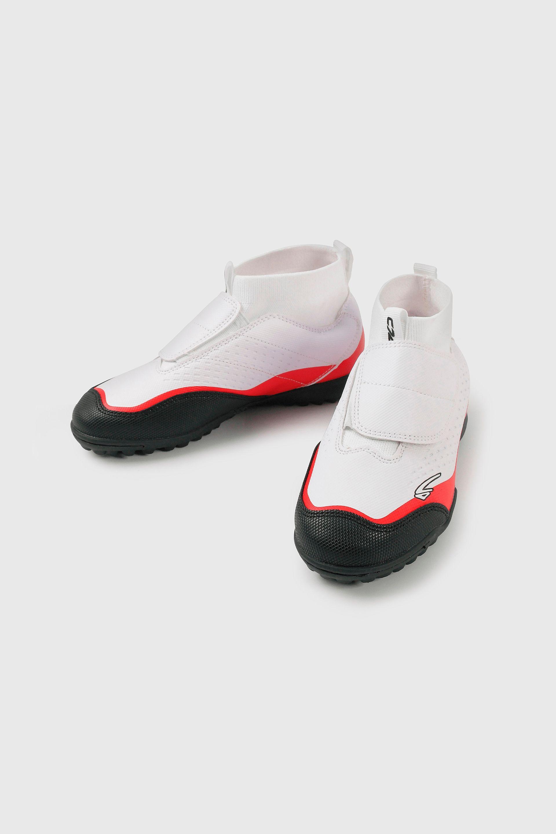 Zapatilla Futbol blanco Unisex con Cordón Talla 28 al 38-3
