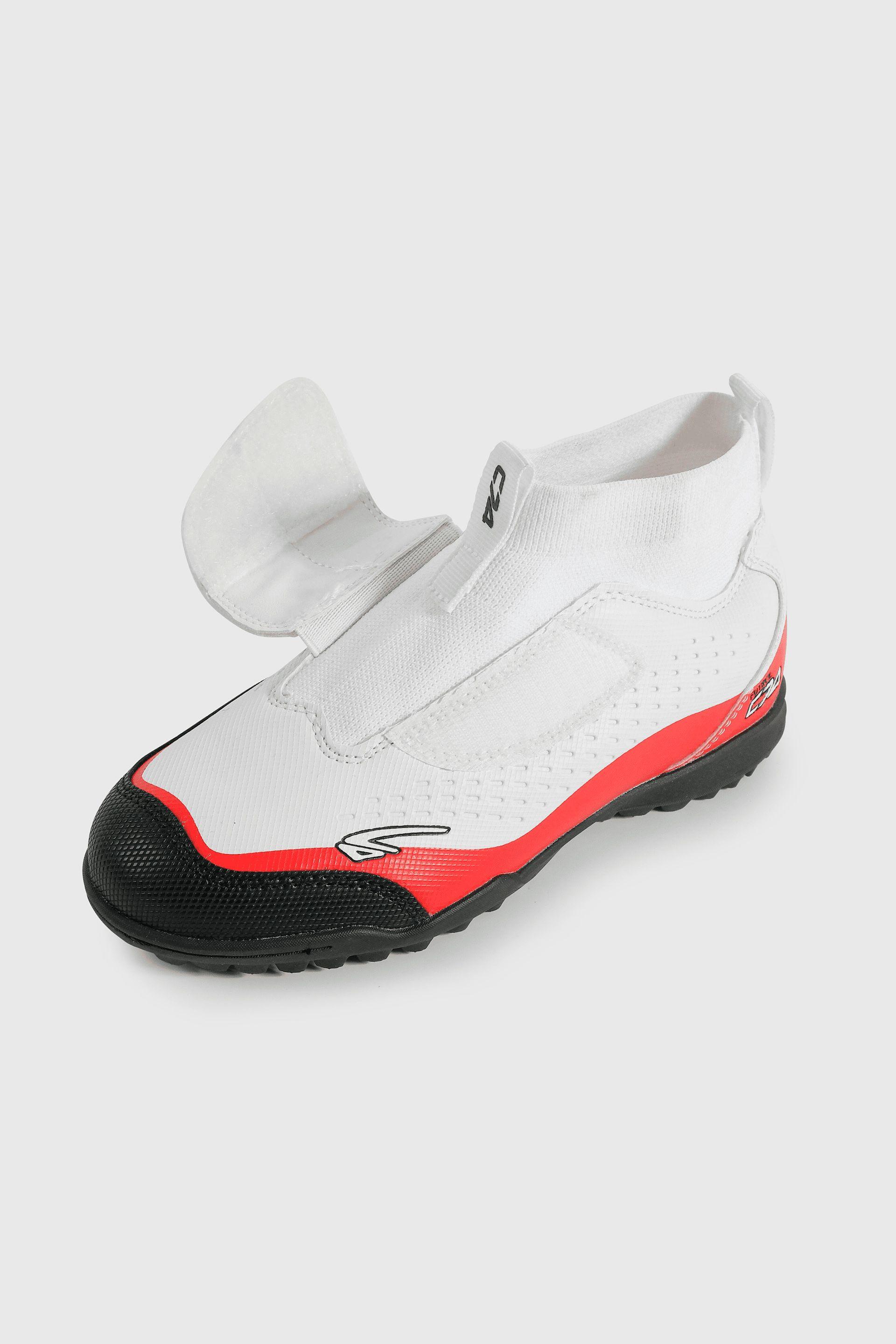 Zapatilla Futbol blanco Unisex con Cordón Talla 28 al 38-5