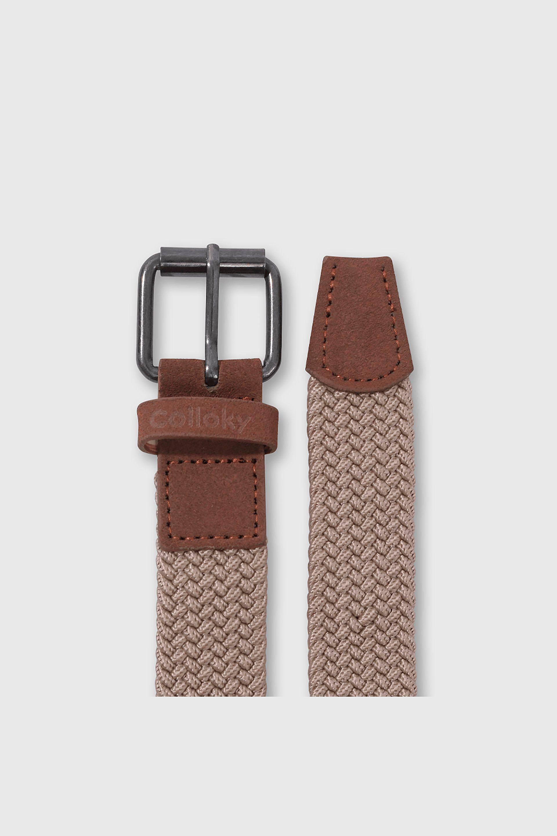 Cinturón Elasticado Beige de Tela Unisex de 2 a 12 años-2