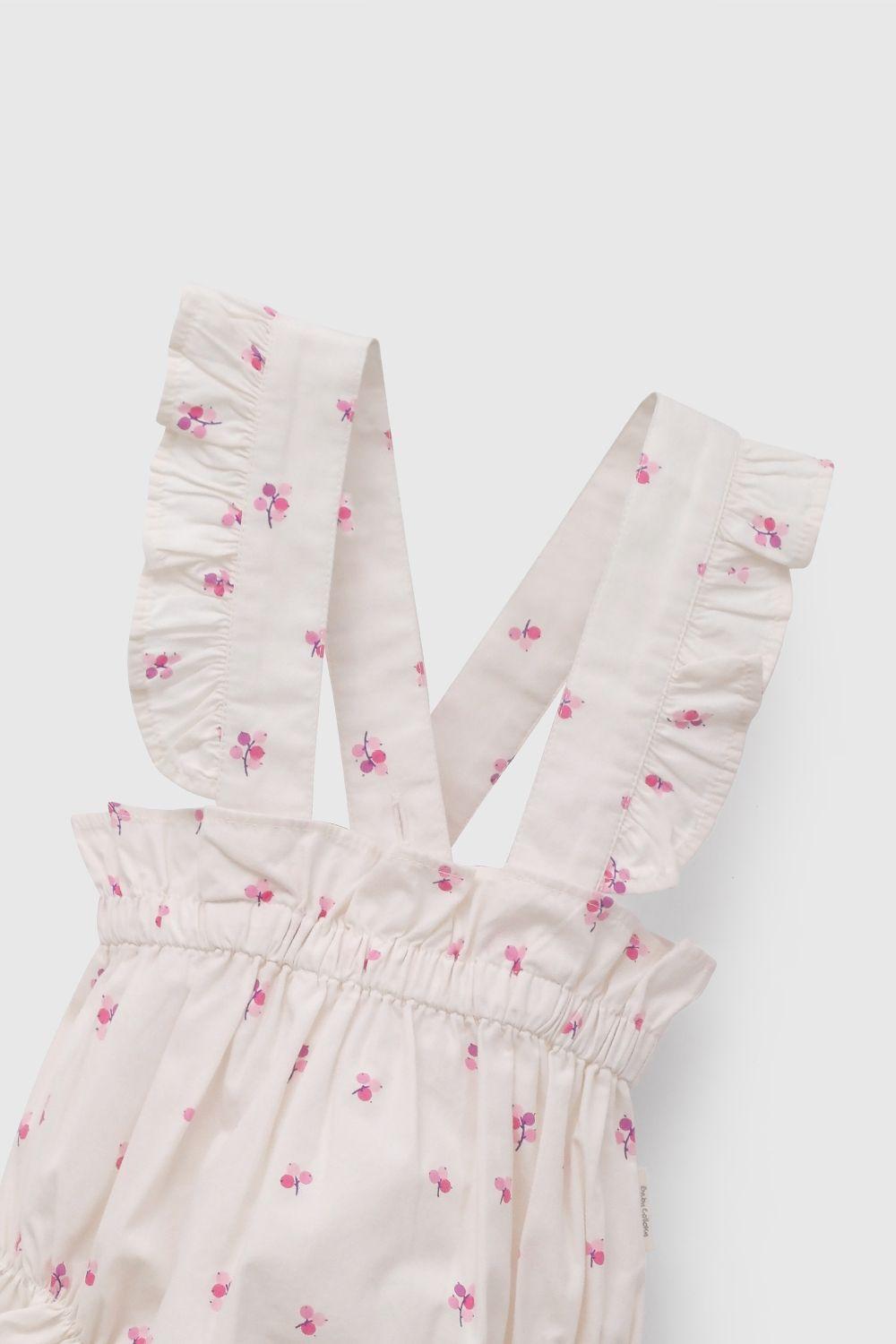 Conjunto Blanco Flores De Bebé COPN1209V26-3