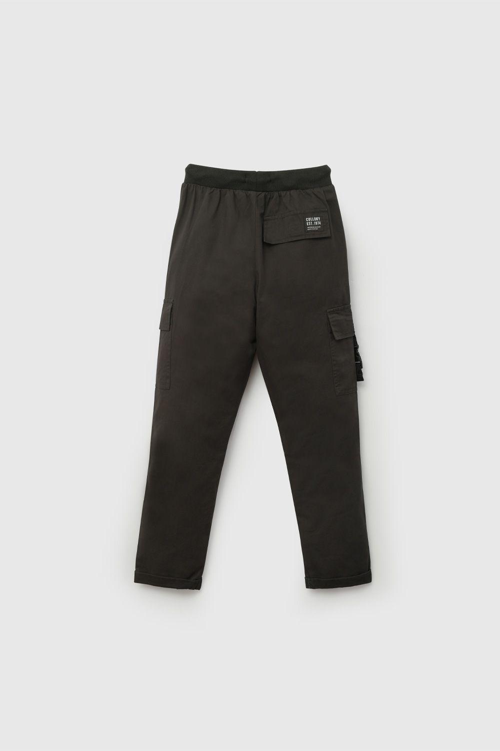 Pantalón Negro Cargo De Niño PTGB0502V26-1