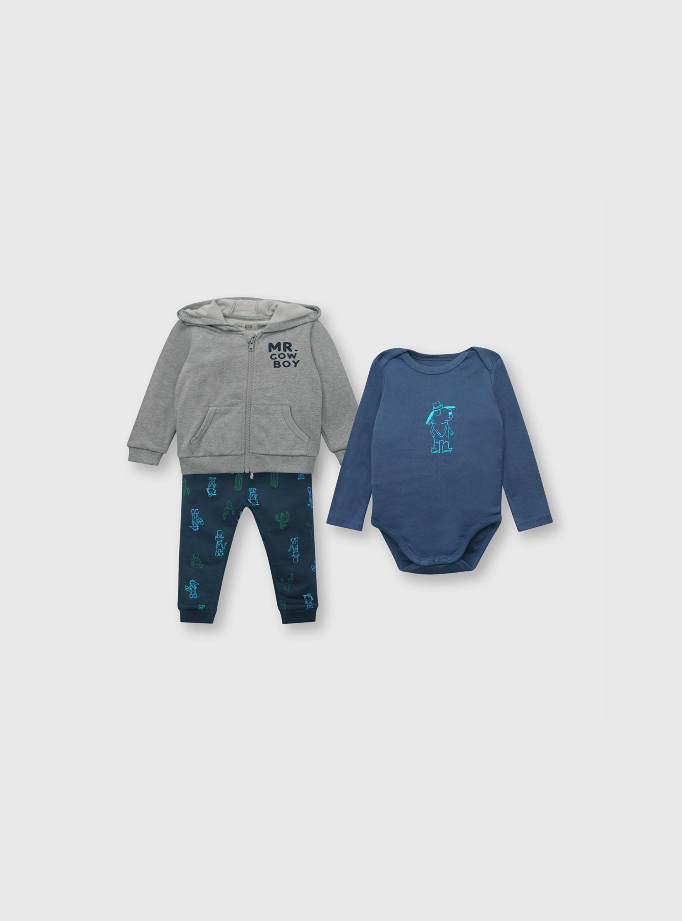 Conjunto Niño Azul (0 A 24 Meses) Colloky-0