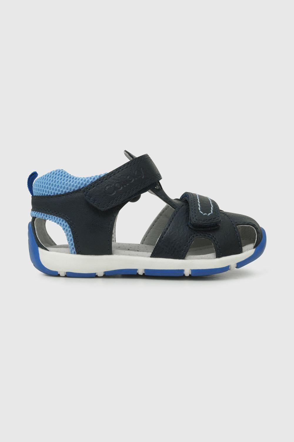 Sandalia de bebé niño doble ajuste azul / blue (18 a 21)-1