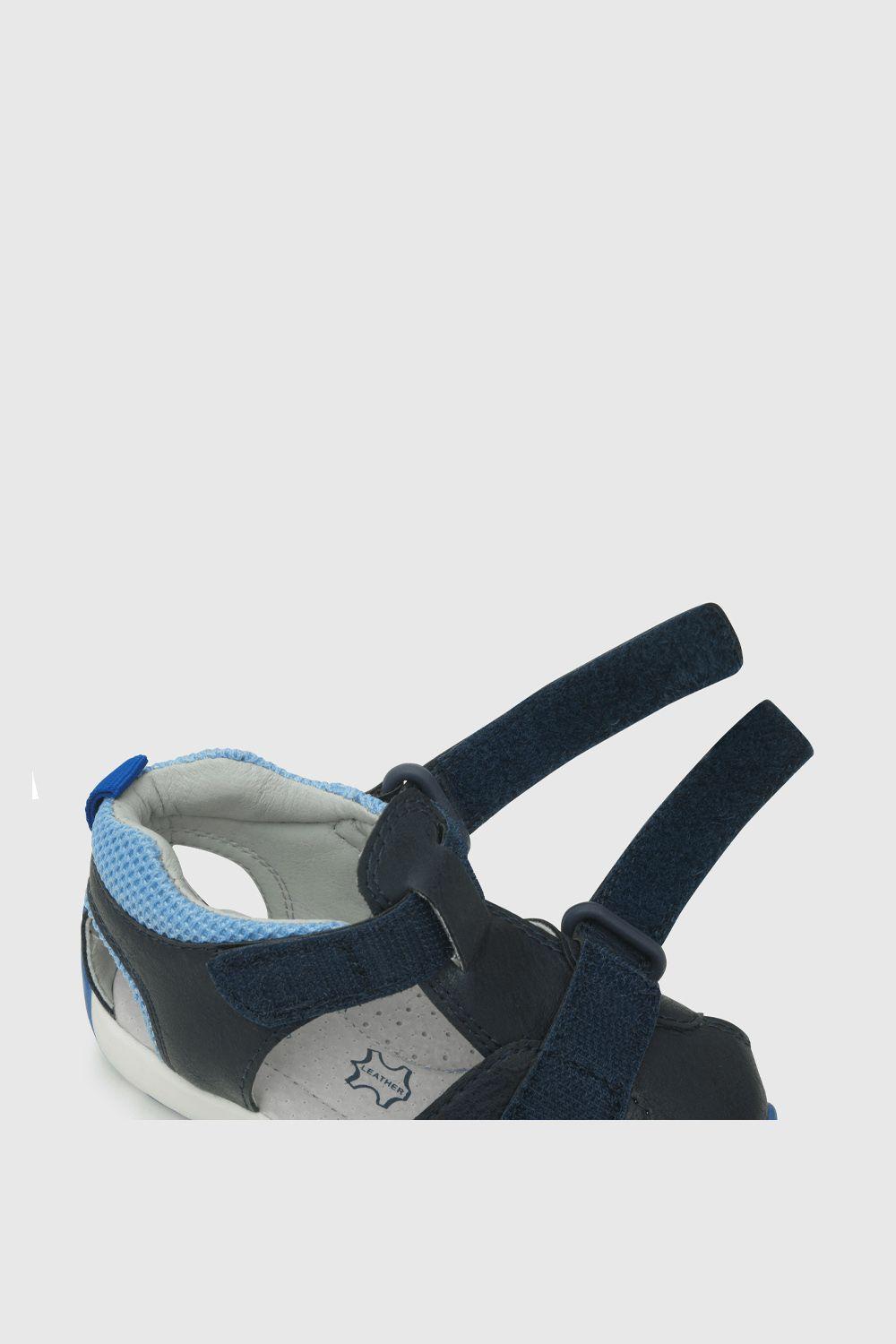 Sandalia de bebé niño doble ajuste azul / blue (18 a 21)-4