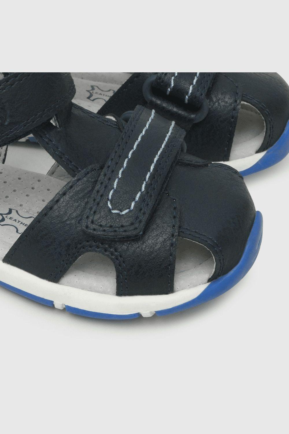 Sandalia de bebé niño doble ajuste azul / blue (18 a 21)-5