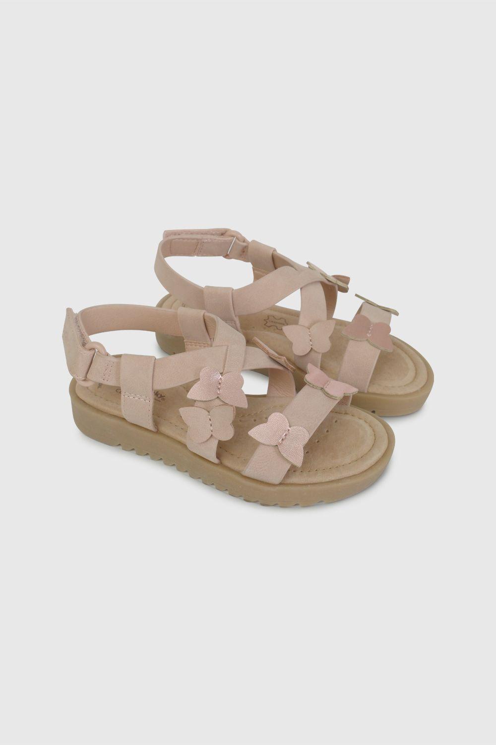 Sandalia Rosada con Aplicaciones de Mariposas 43080230V26-0