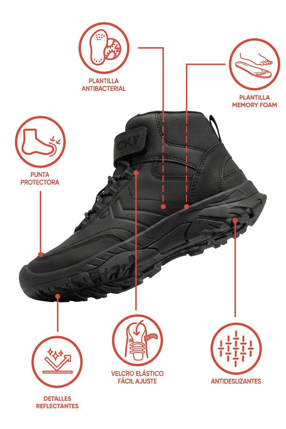 Botin Escolar Negro 7283 Colloky-1