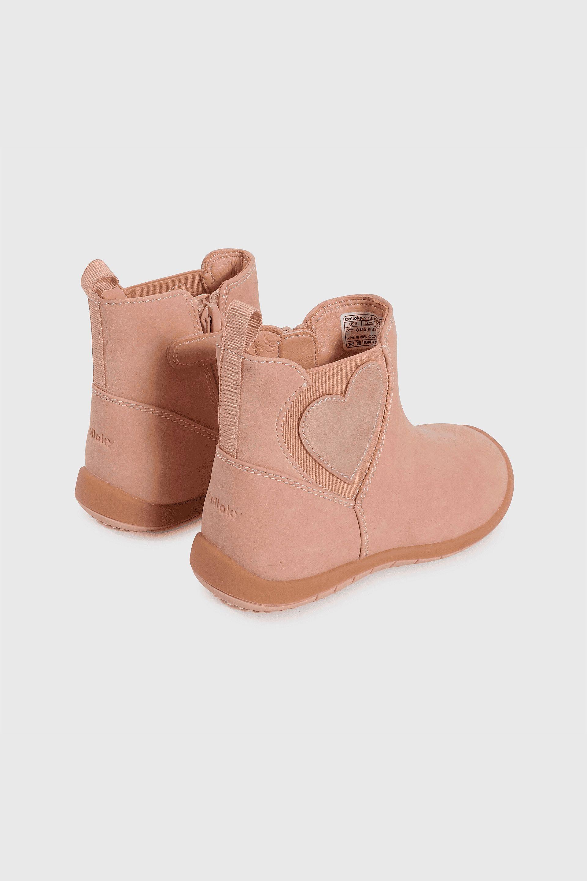 Bootie Colección Rosado de Niña con Cierre Talla 21 al 27 4112-3