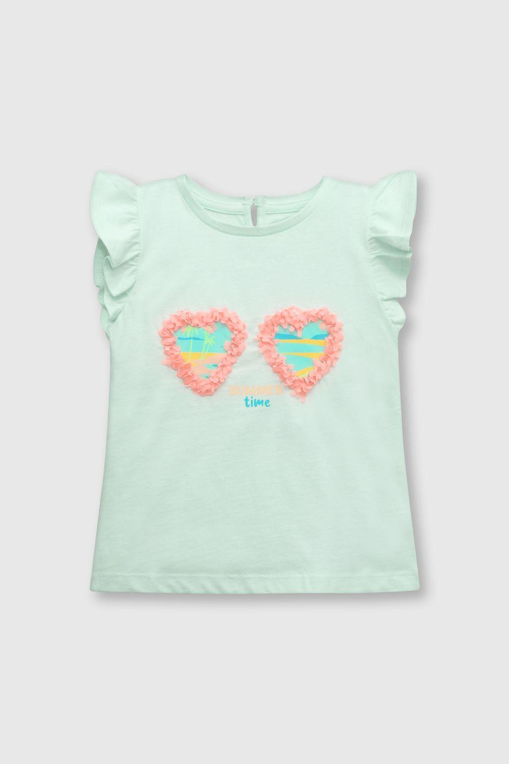 Polera de bebé niña anteojos aqua (3 a 36 meses)-0