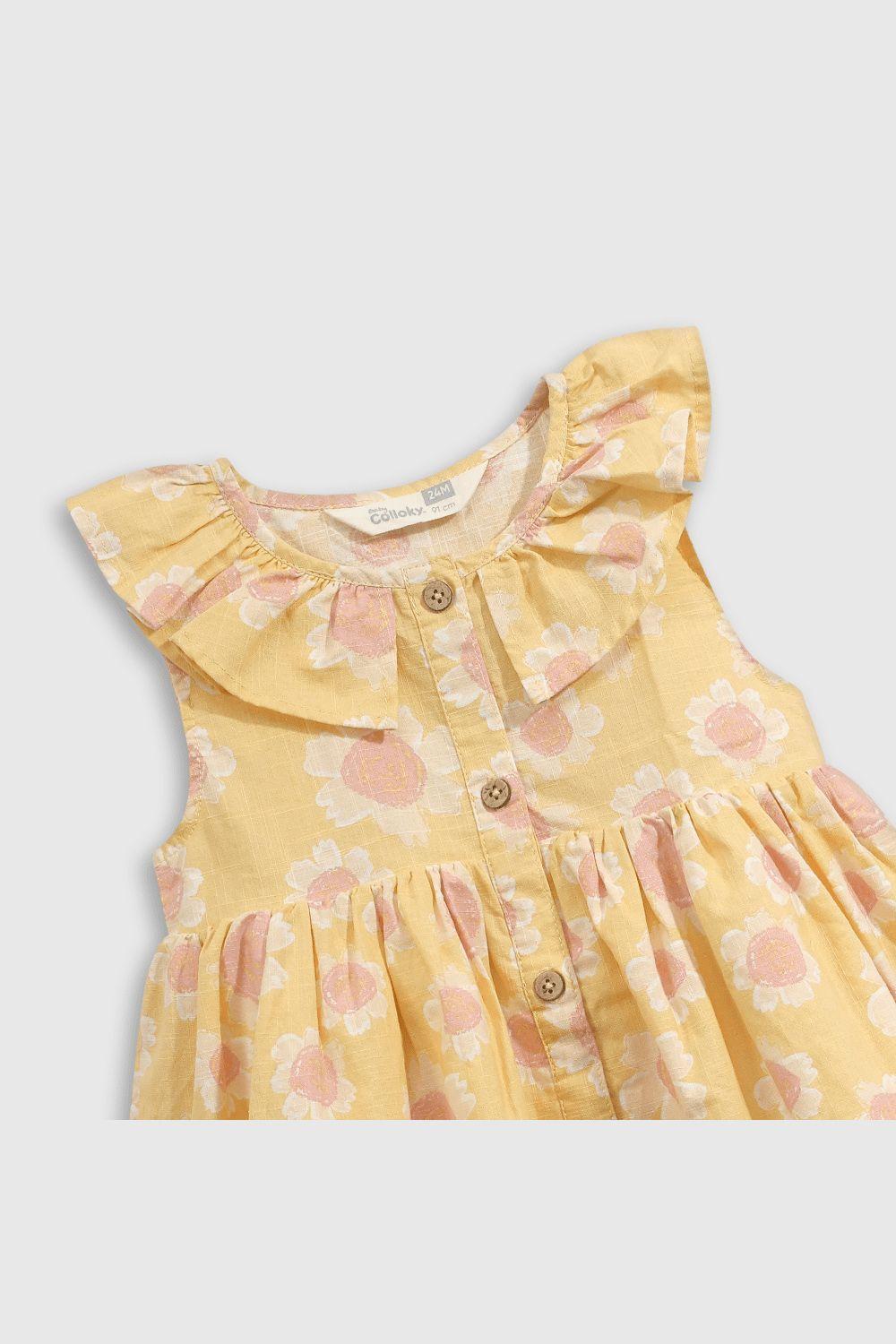 Vestido Bebés Amarillo 54891 Colloky-2