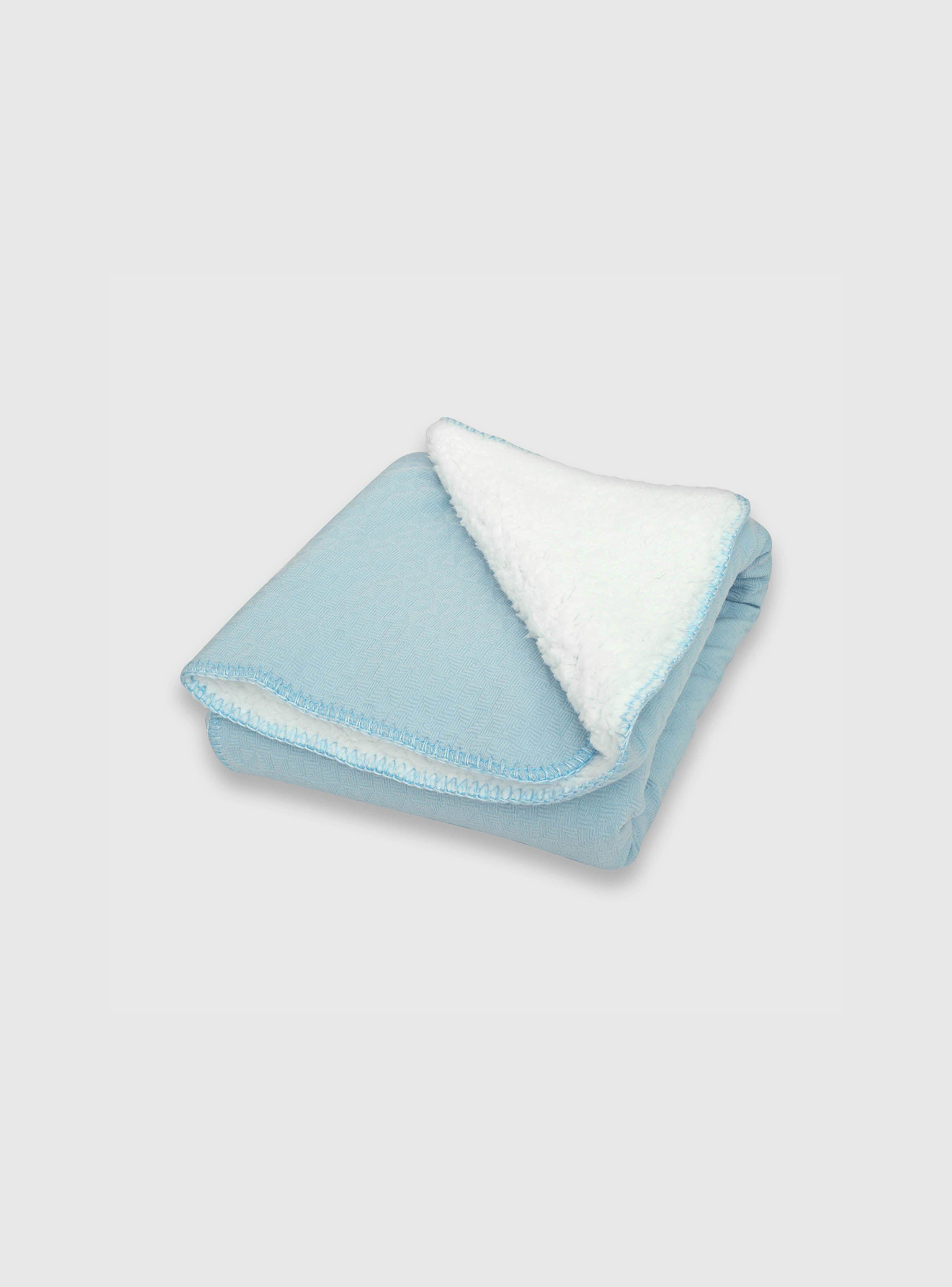 Manta De Bebé Niño 90 X 73 Cm Celeste (Talla Única) Colloky-0