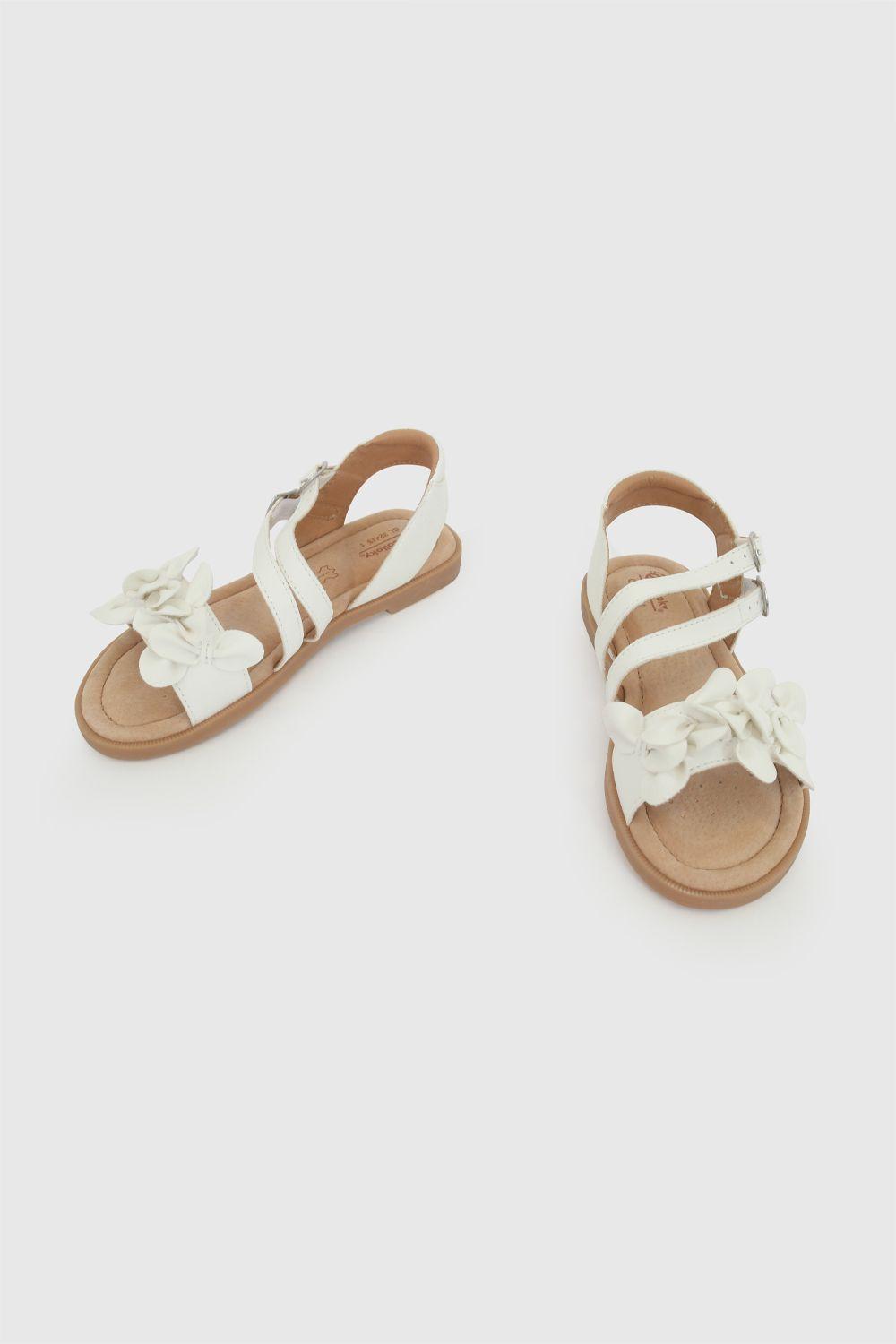 Sandalia Flores Blanca Niña 28-38 Colloky-3