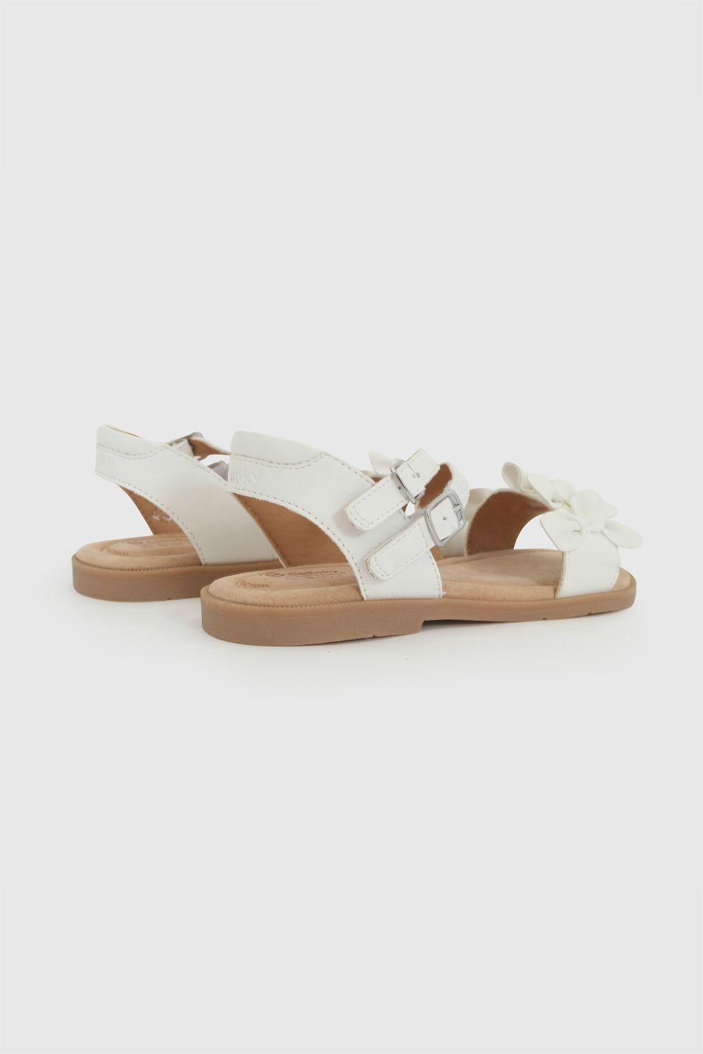 Sandalia Flores Blanca Niña 28-38 Colloky-4