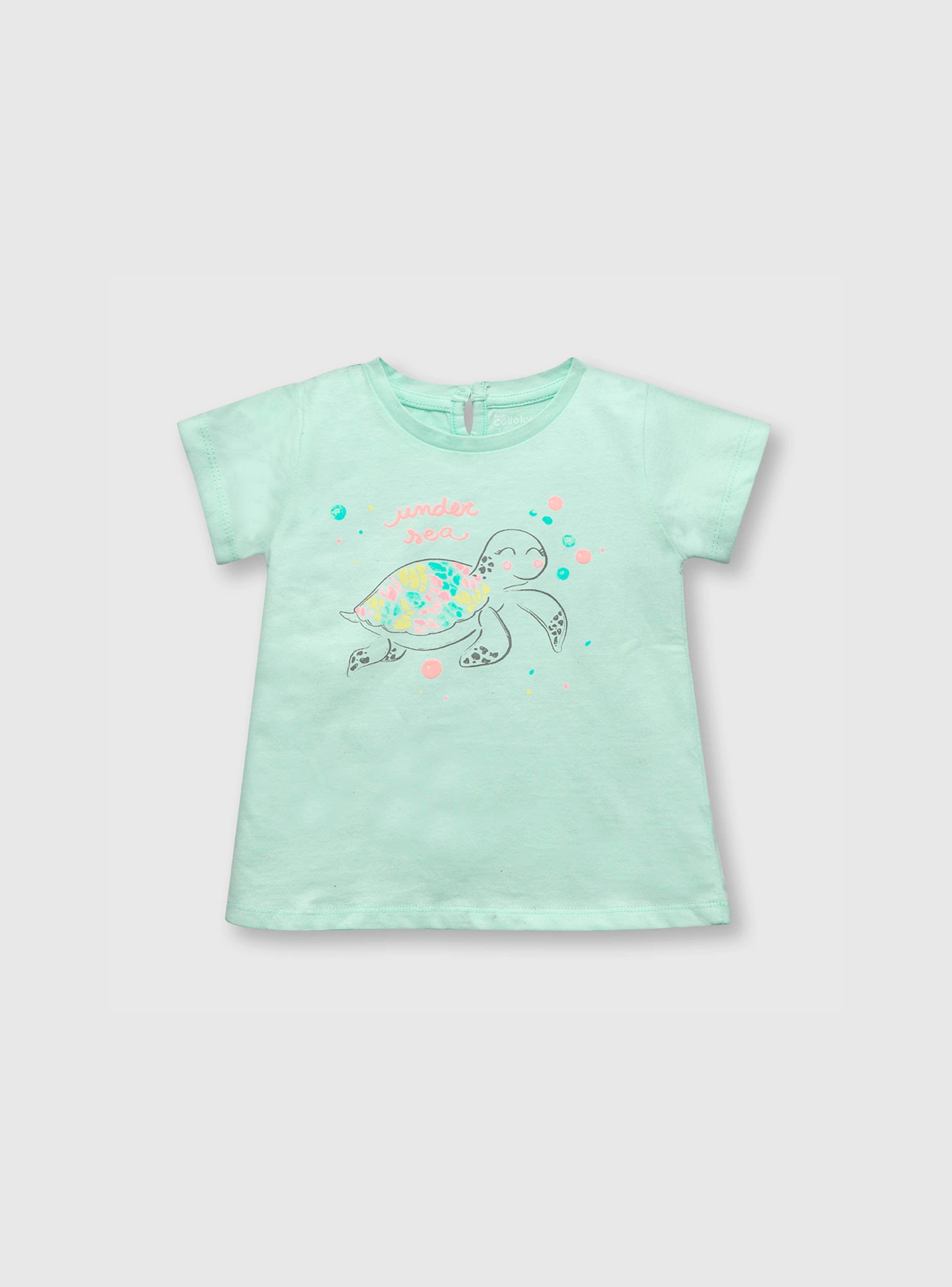 Polera De Bebe Niña Tortuga Calipso (3 A 36 Meses) Colloky-0