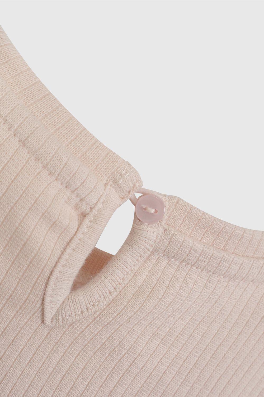 Polera Rosada Manga Recogida De Niña POPU2035V26-2